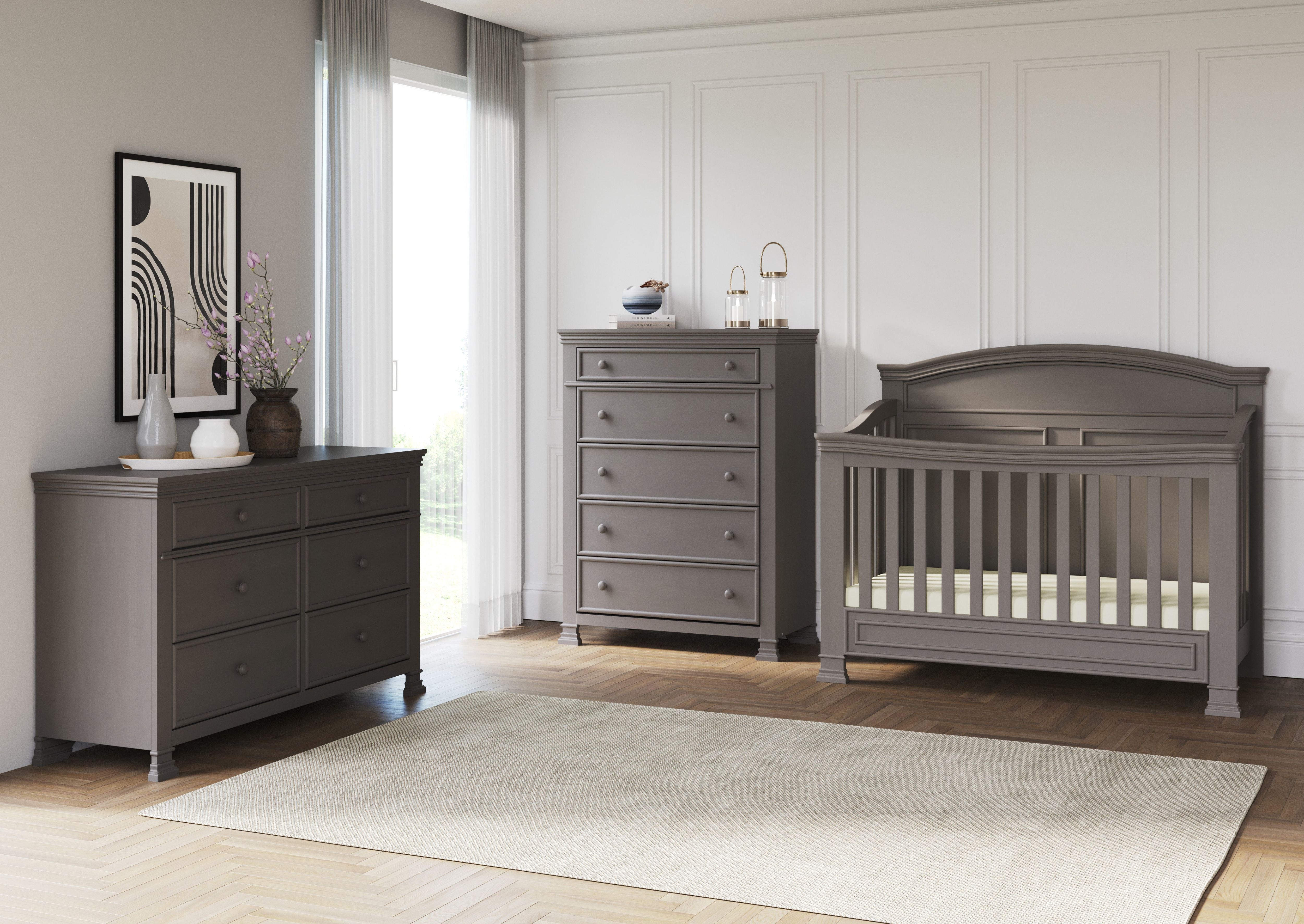 Westgate 4-in-1 Convertible Crib, Chelsea Grey
