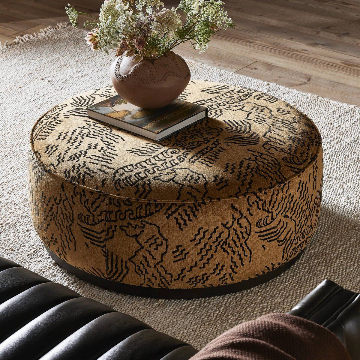Sinclair Large Round Ottoman