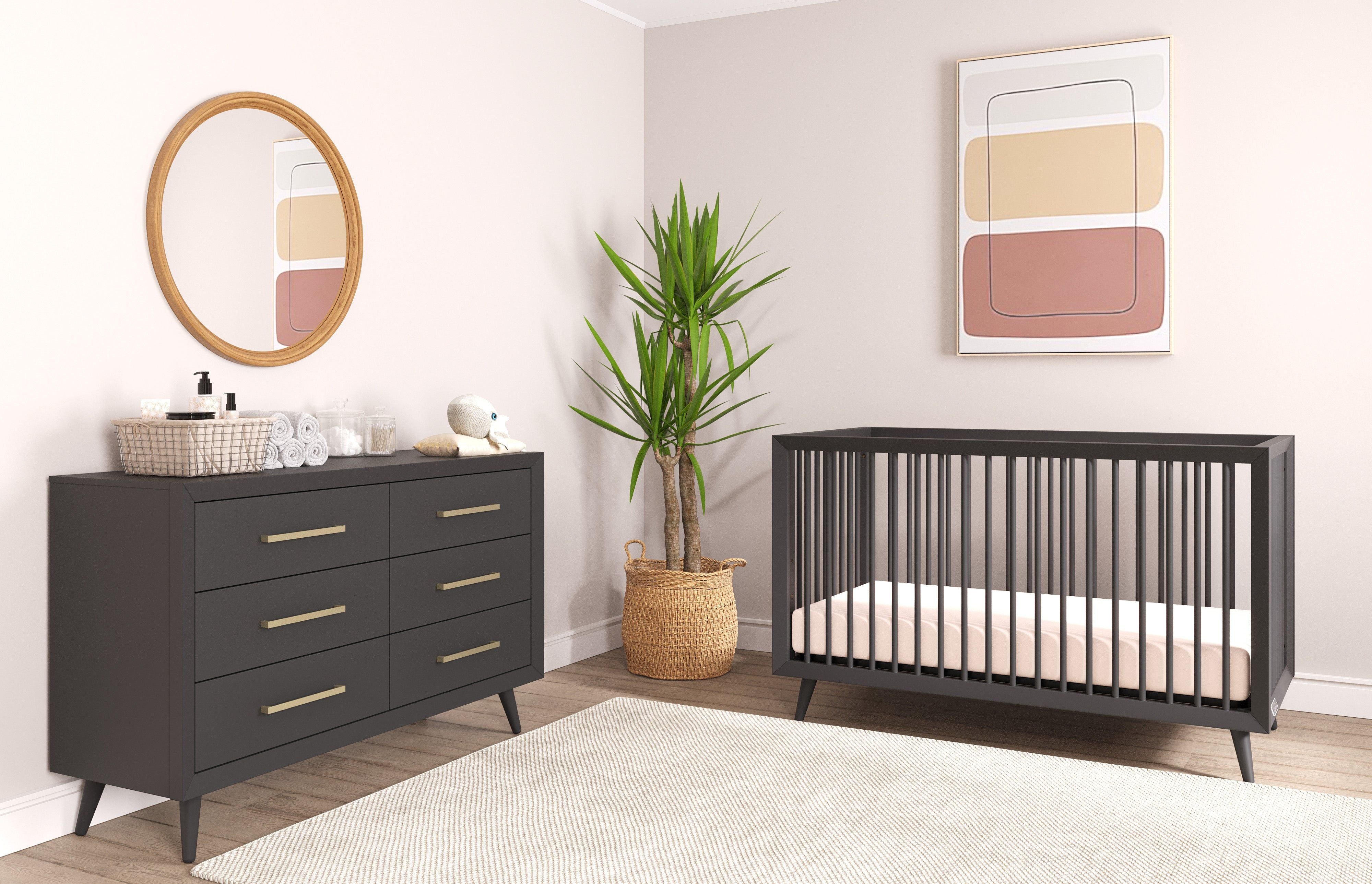 Cranbrook 4-in-1 Convertible Crib, Ebony