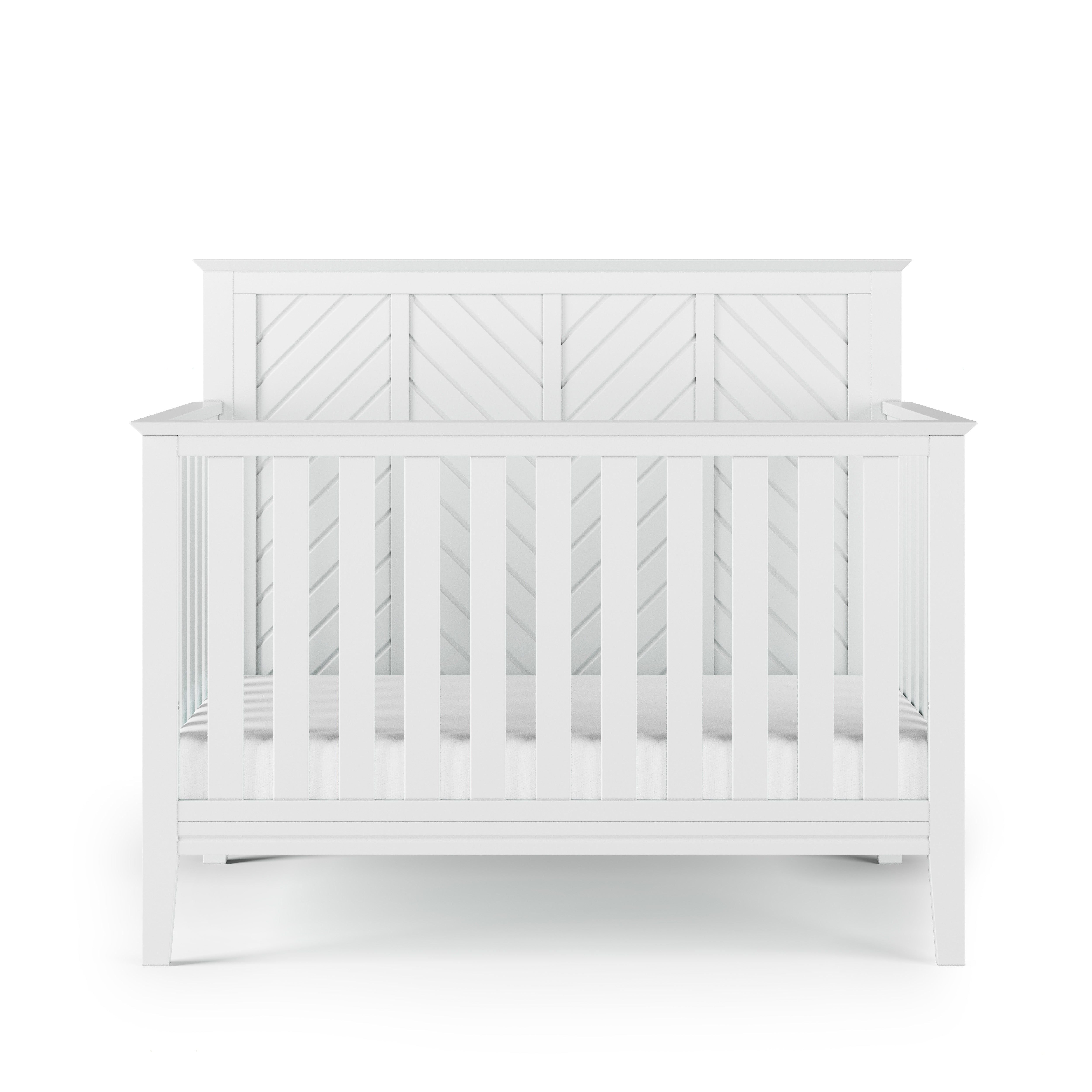 Atwood 4-in-1 Convertible Crib, Matte White