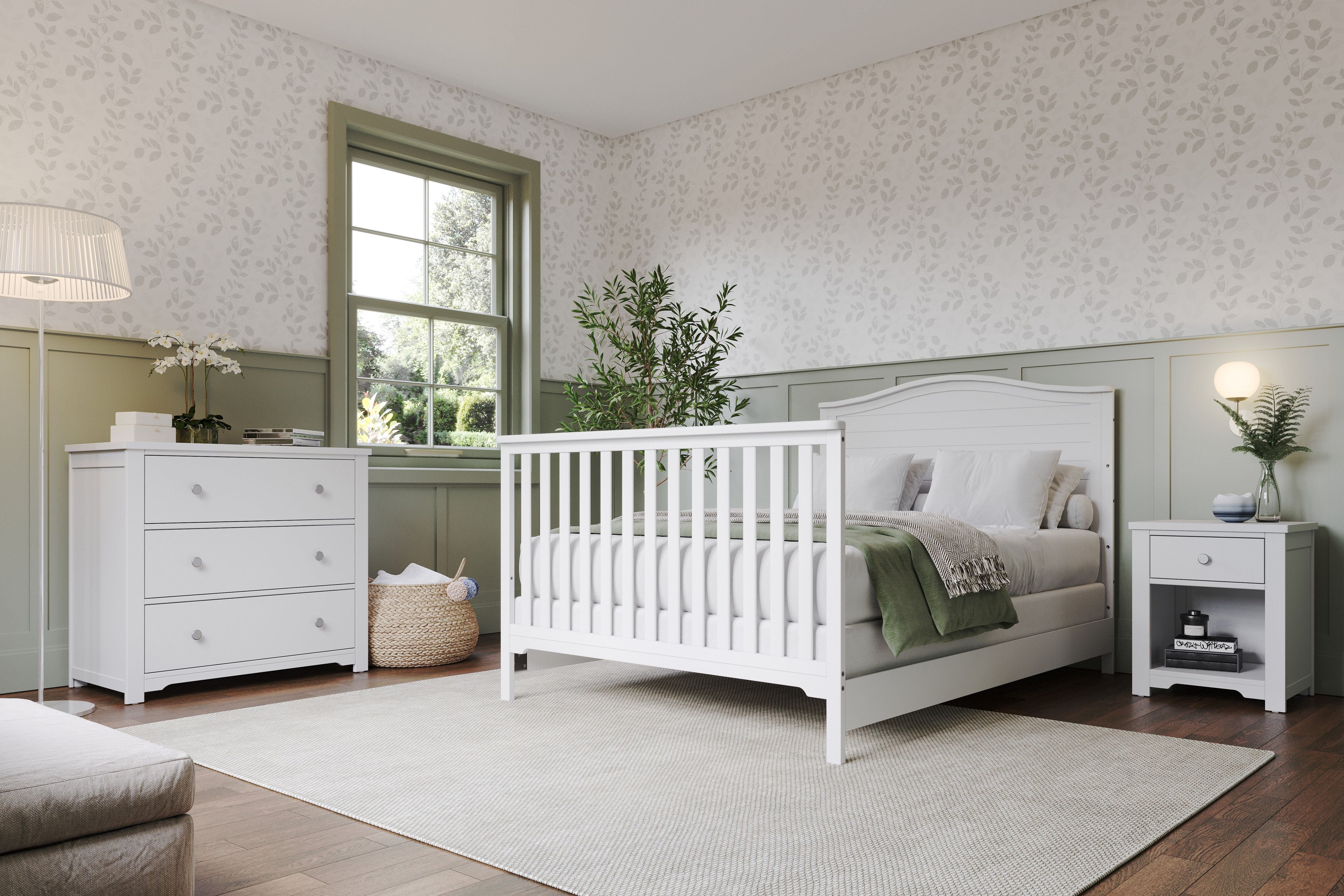 F06401 - Full-size Bed Rails, Matte White