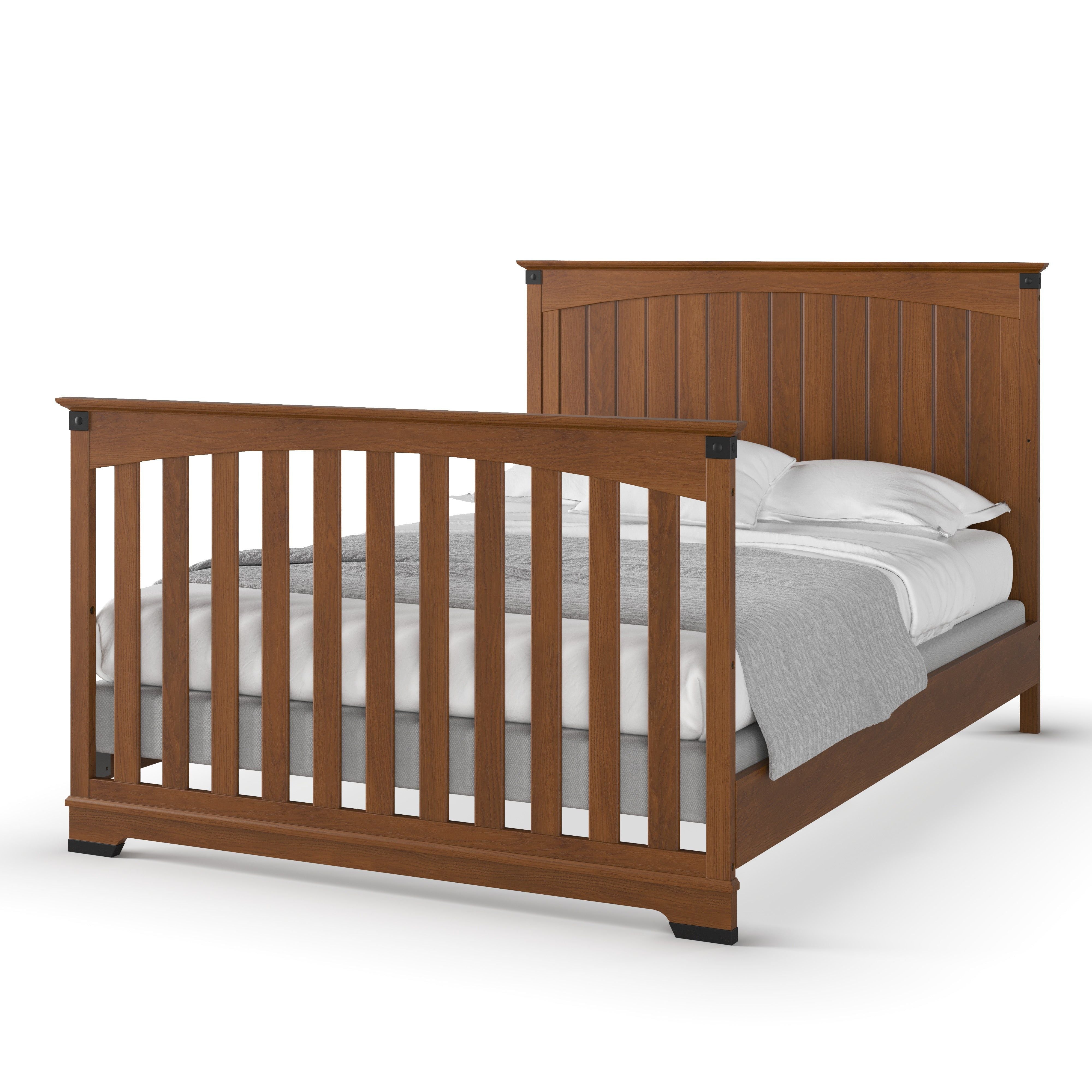 Redmond Full Panel 4-in-1 Convertible Crib, Coach Cherry