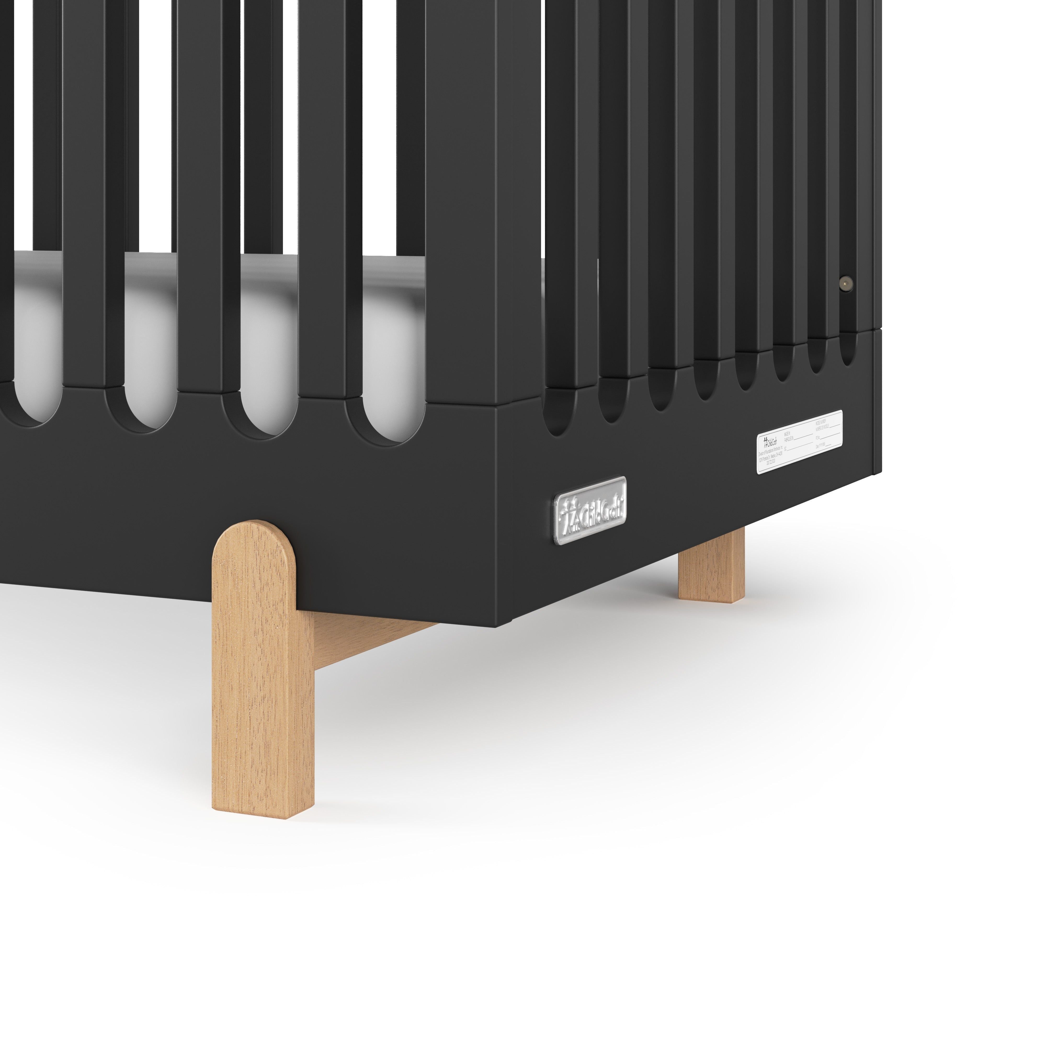 Park Heights 4-in-1 Euro Crib - Caviar Black