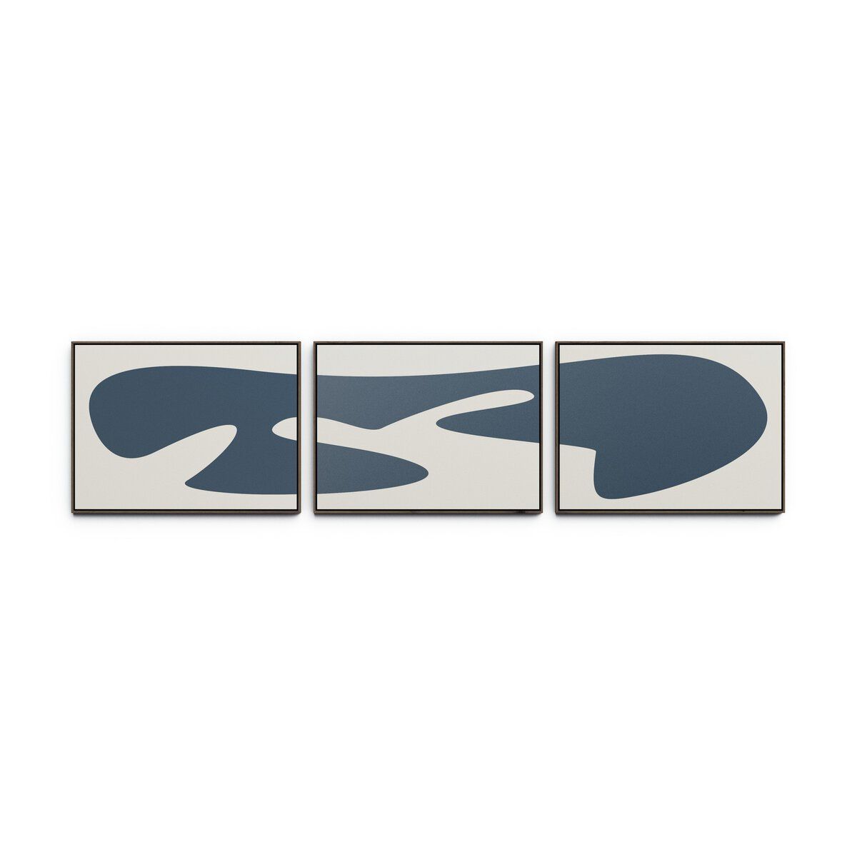 Organic Curves 3 Triptych By Fh Art Studio