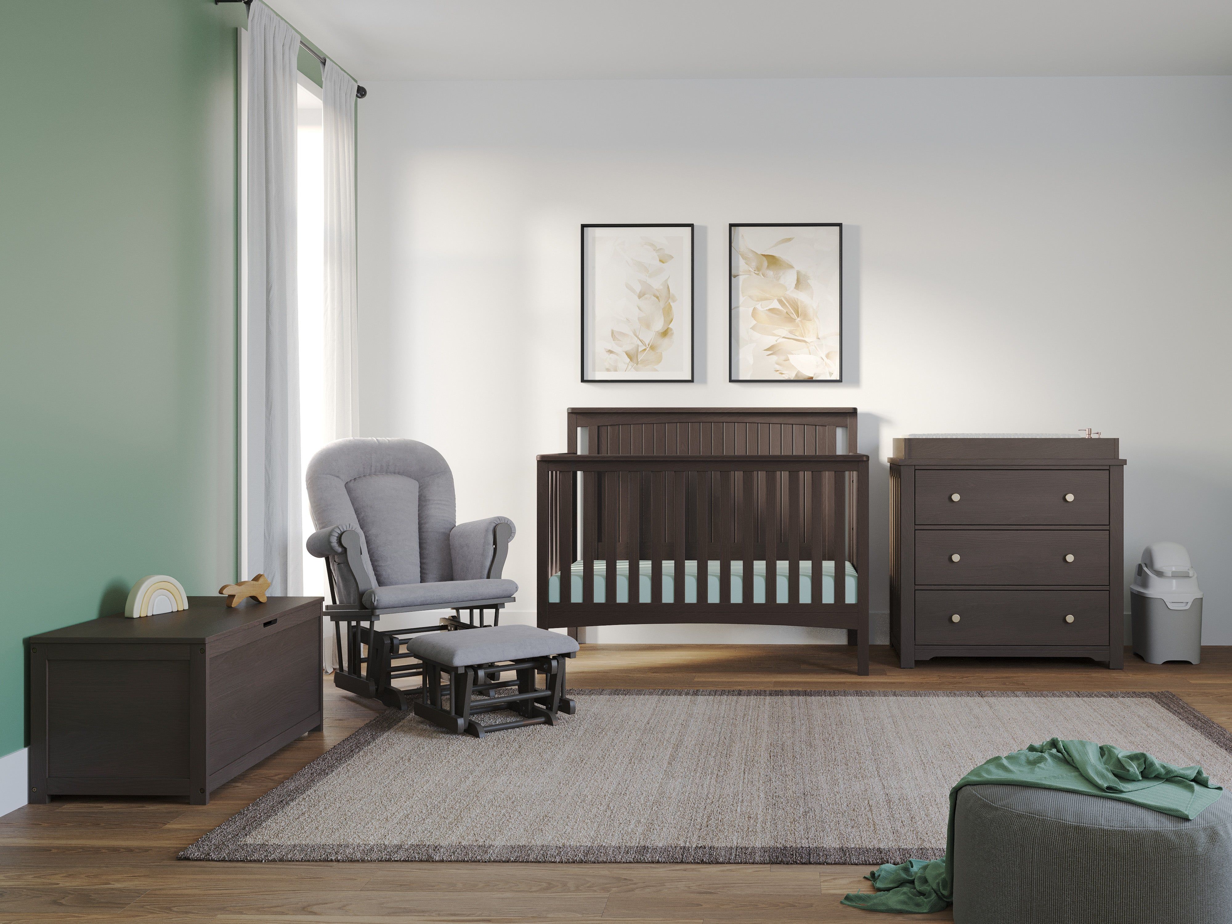 Harmony 33" Kids Toy Box, Dapper Gray