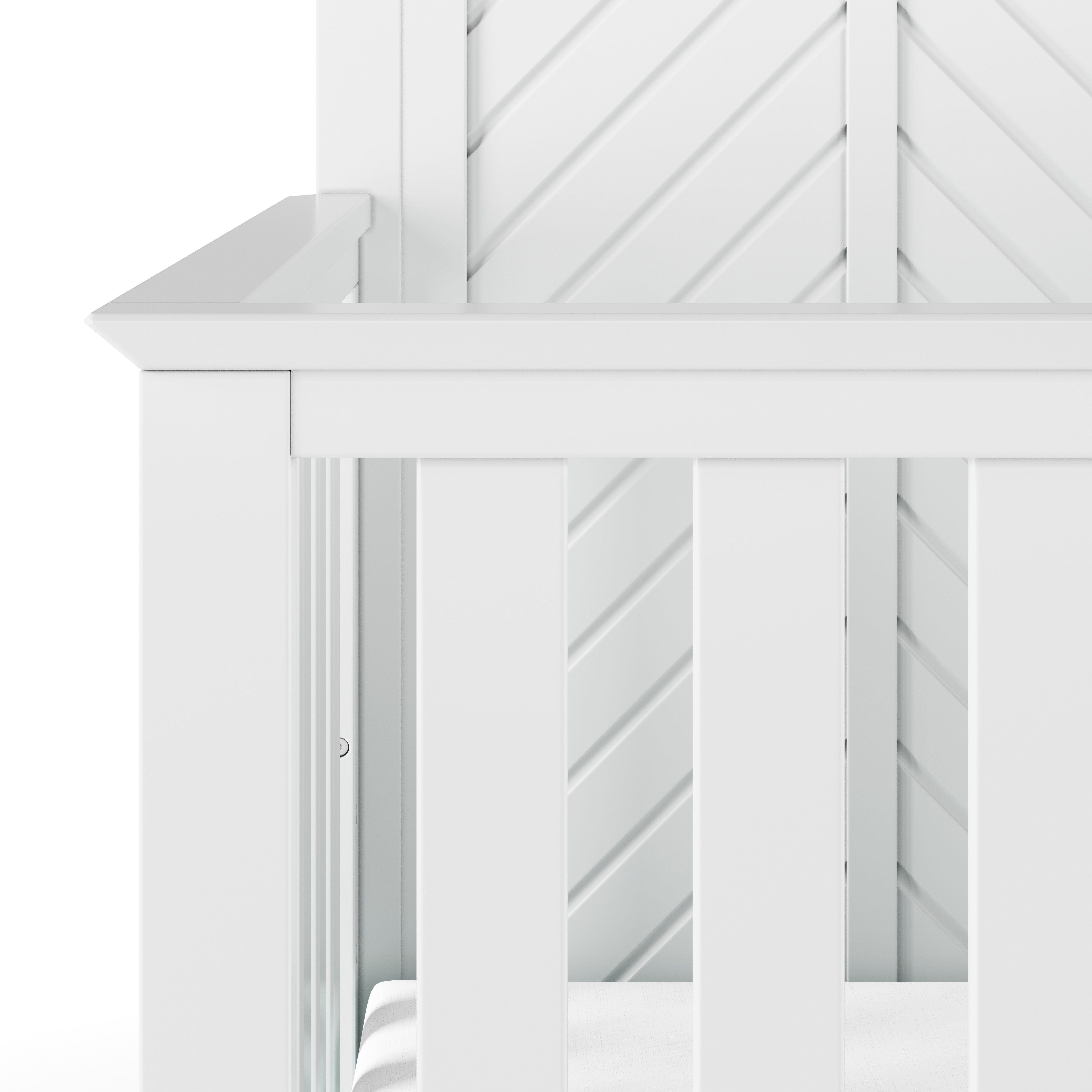 Atwood 4-in-1 Convertible Crib, Matte White