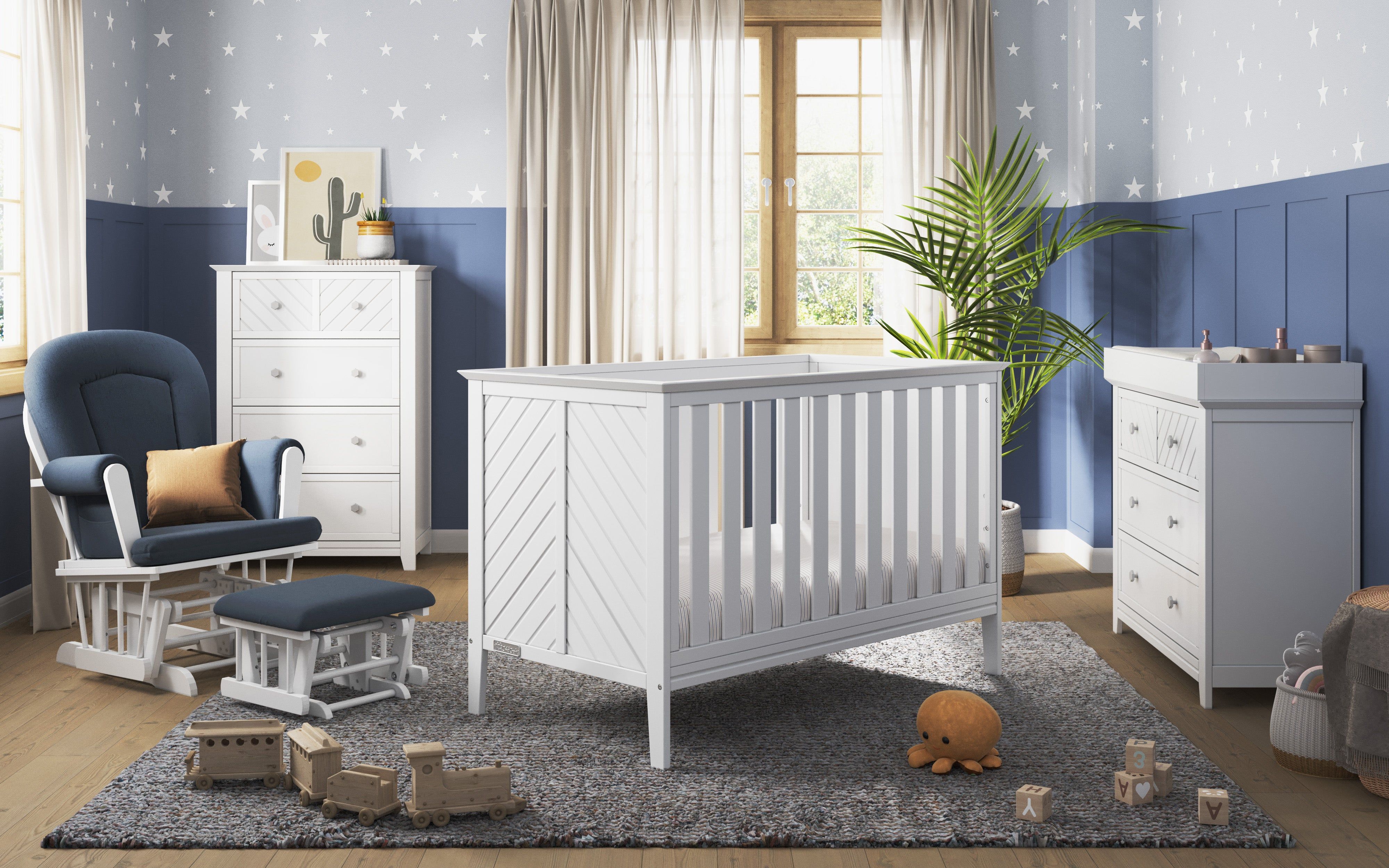 Universal Changing Table Topper, Matte White