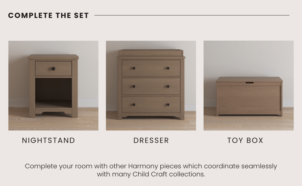 Harmony Nightstand, Dusty Heather
