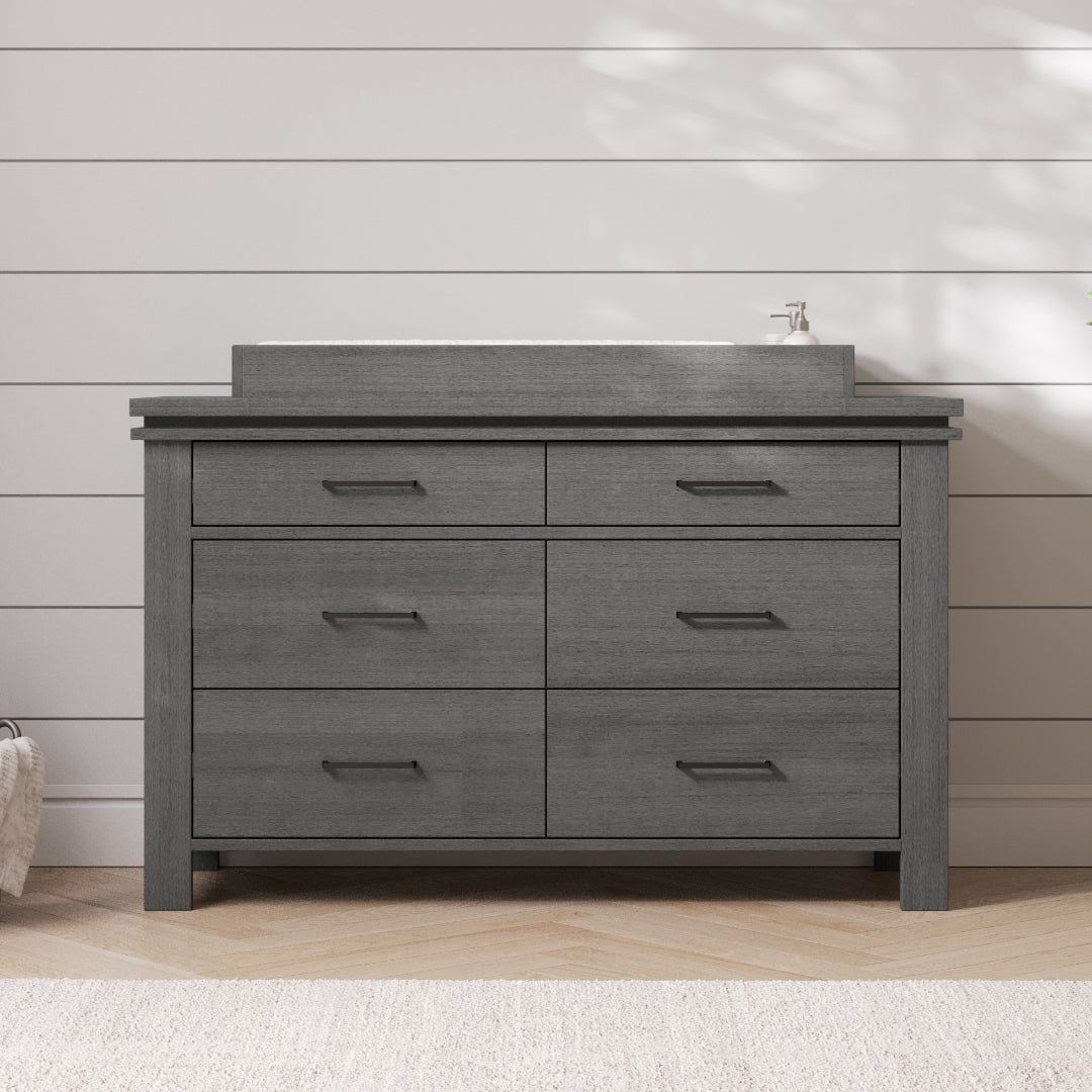 Denman Double Dresser, Midnight Gray