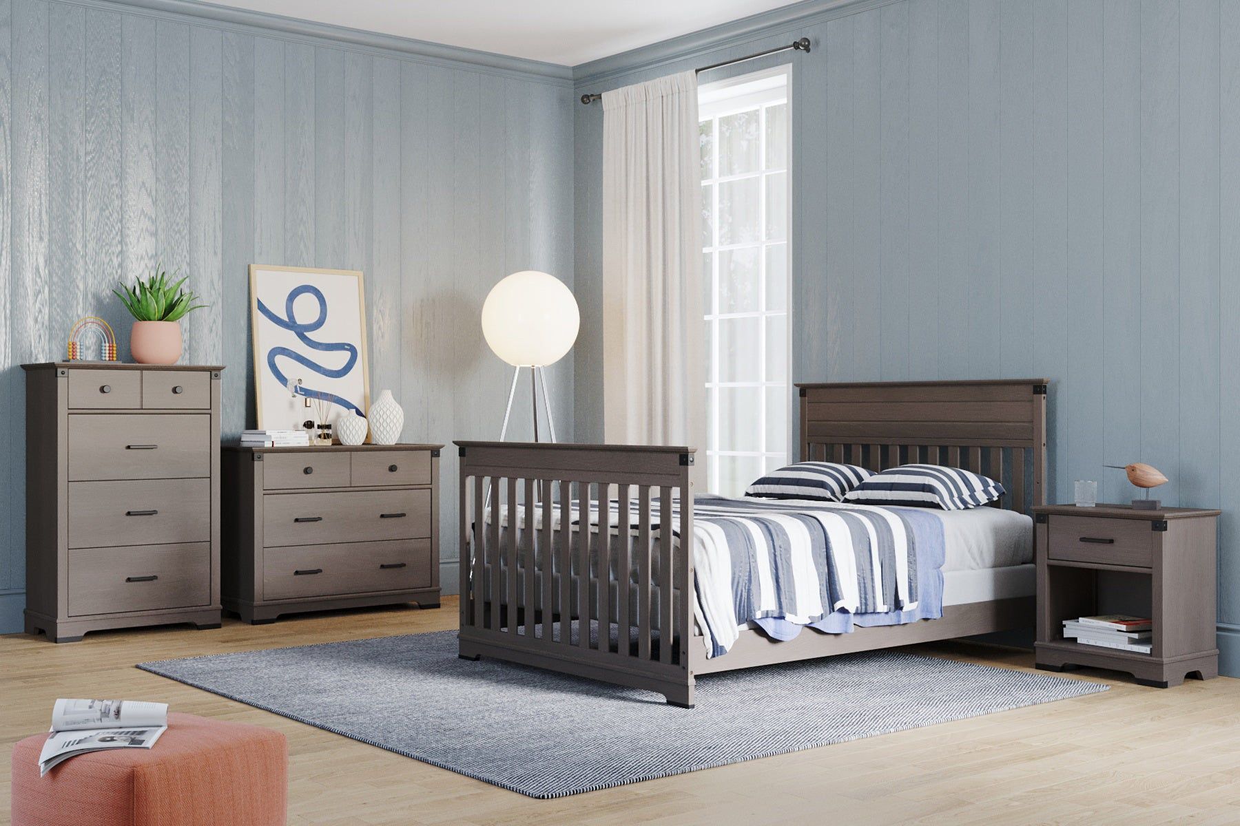 Redmond 4 Drawer Chest, Dapper Gray