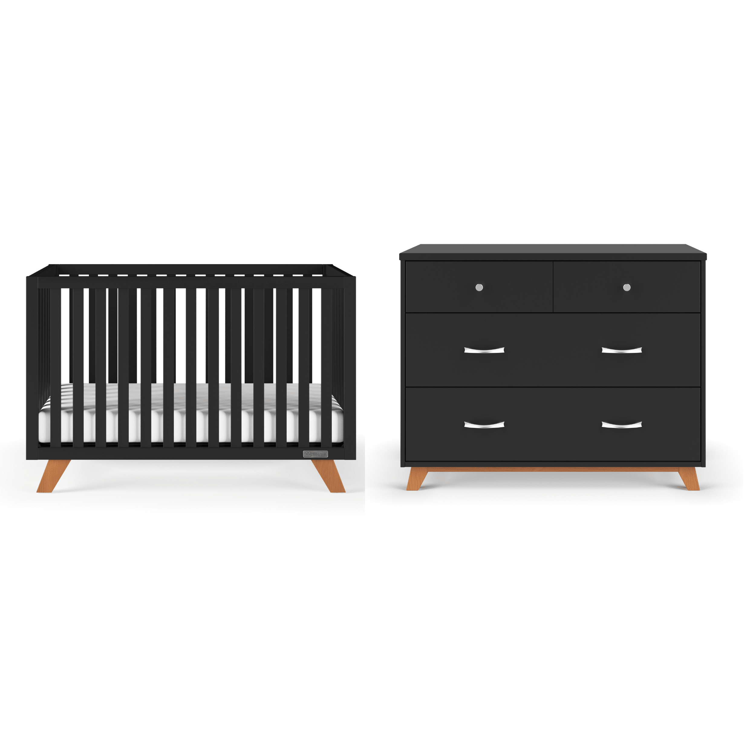 Soho 4-in-1 Convertible Crib, Ebony