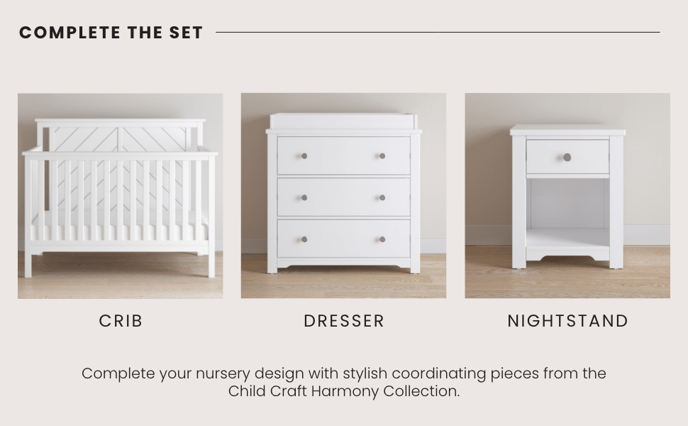 Hampton Flat Top 4-in-1 Convertible Crib, Matte White