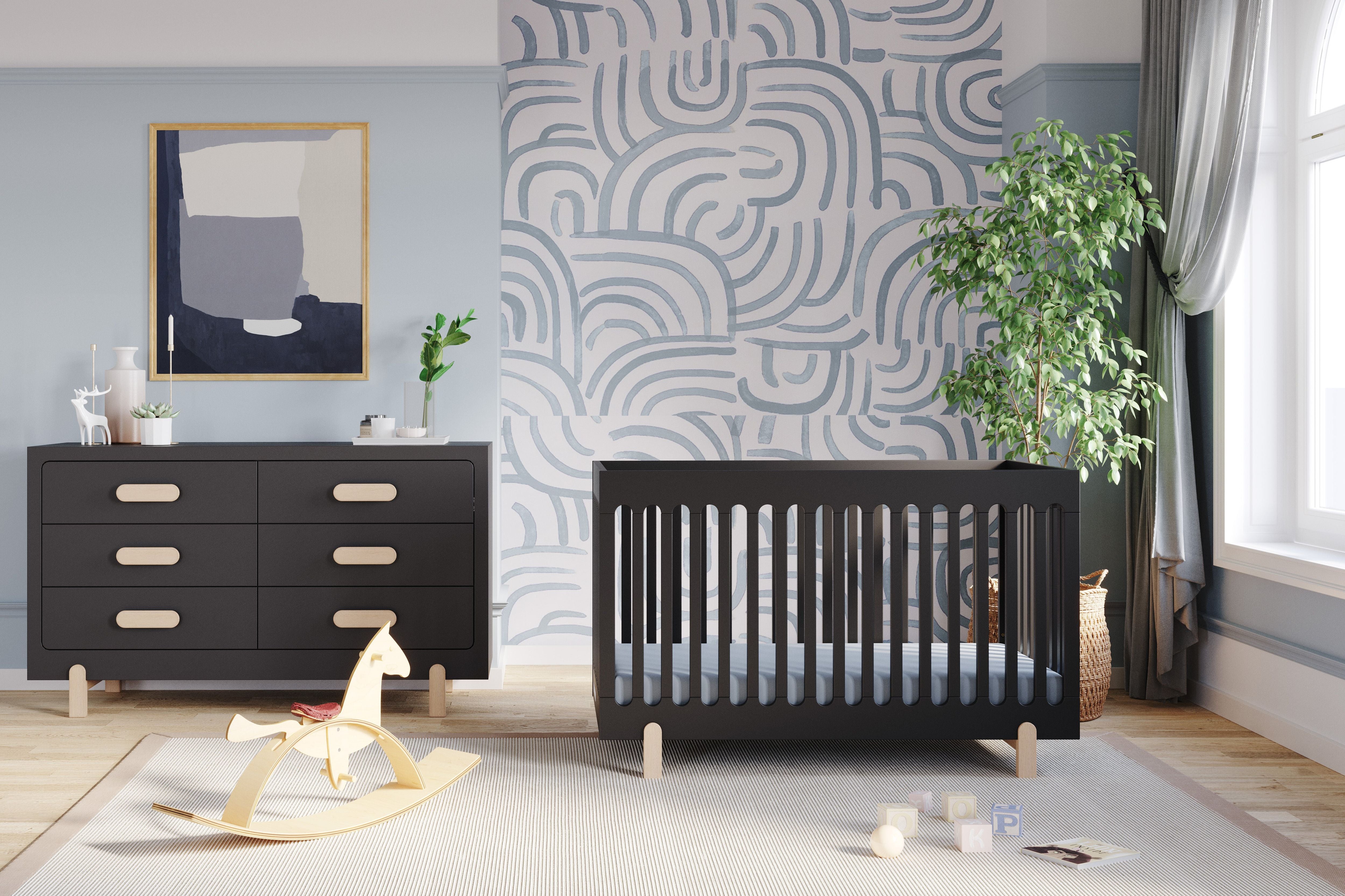 Park Heights 4-in-1 Euro Crib - Caviar Black
