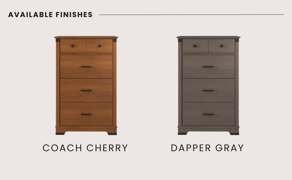 Redmond 4 Drawer Chest, Dapper Gray