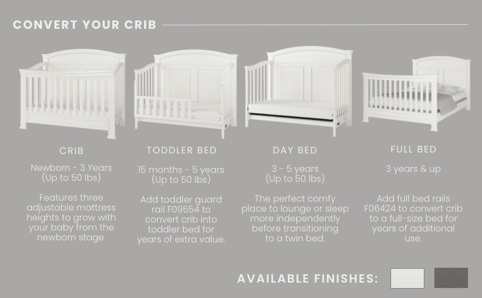Westgate 4-in-1 Convertible Crib, Vintage Linen