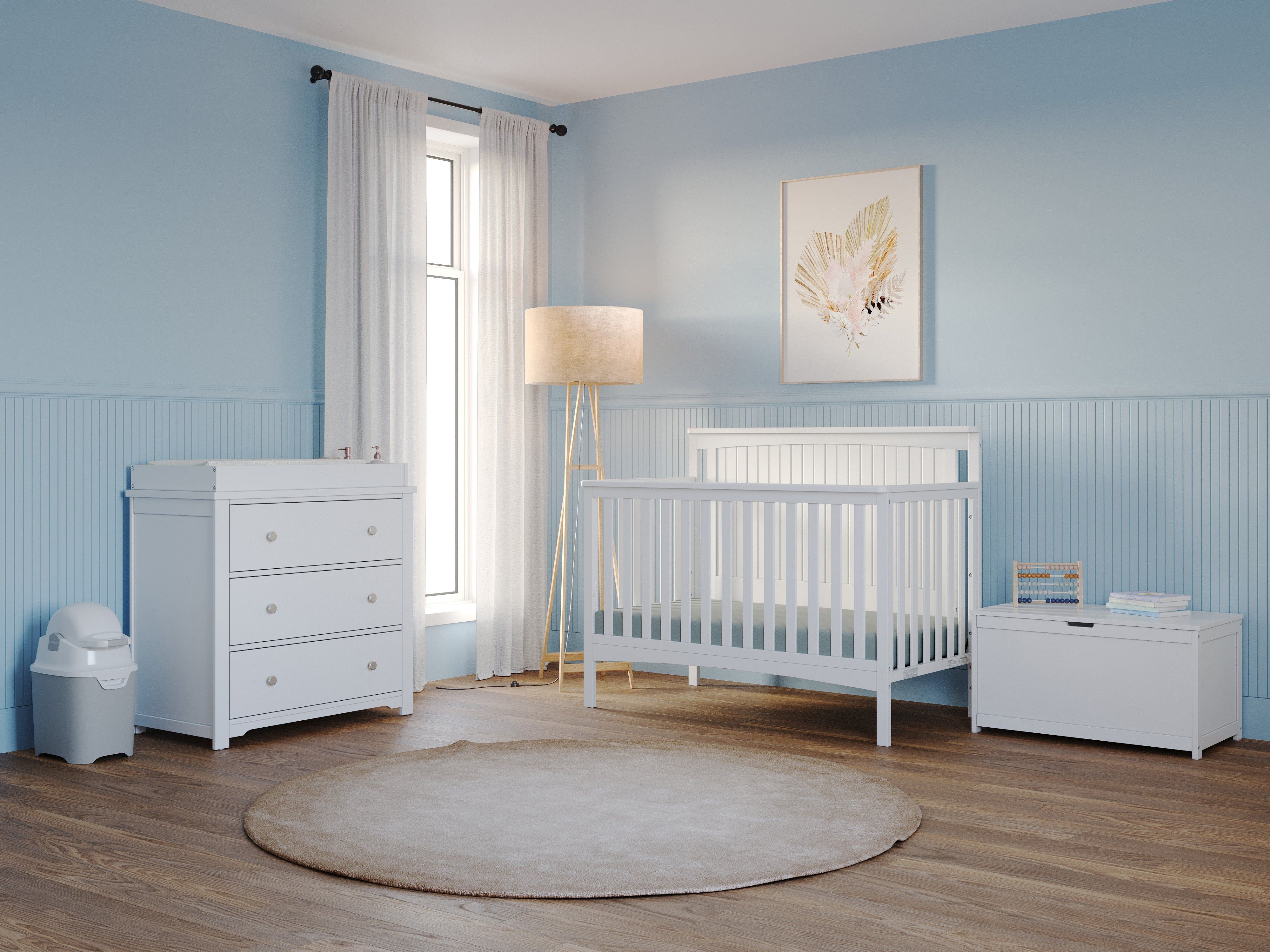 Harmony 33" Kids Toy Box, Matte White