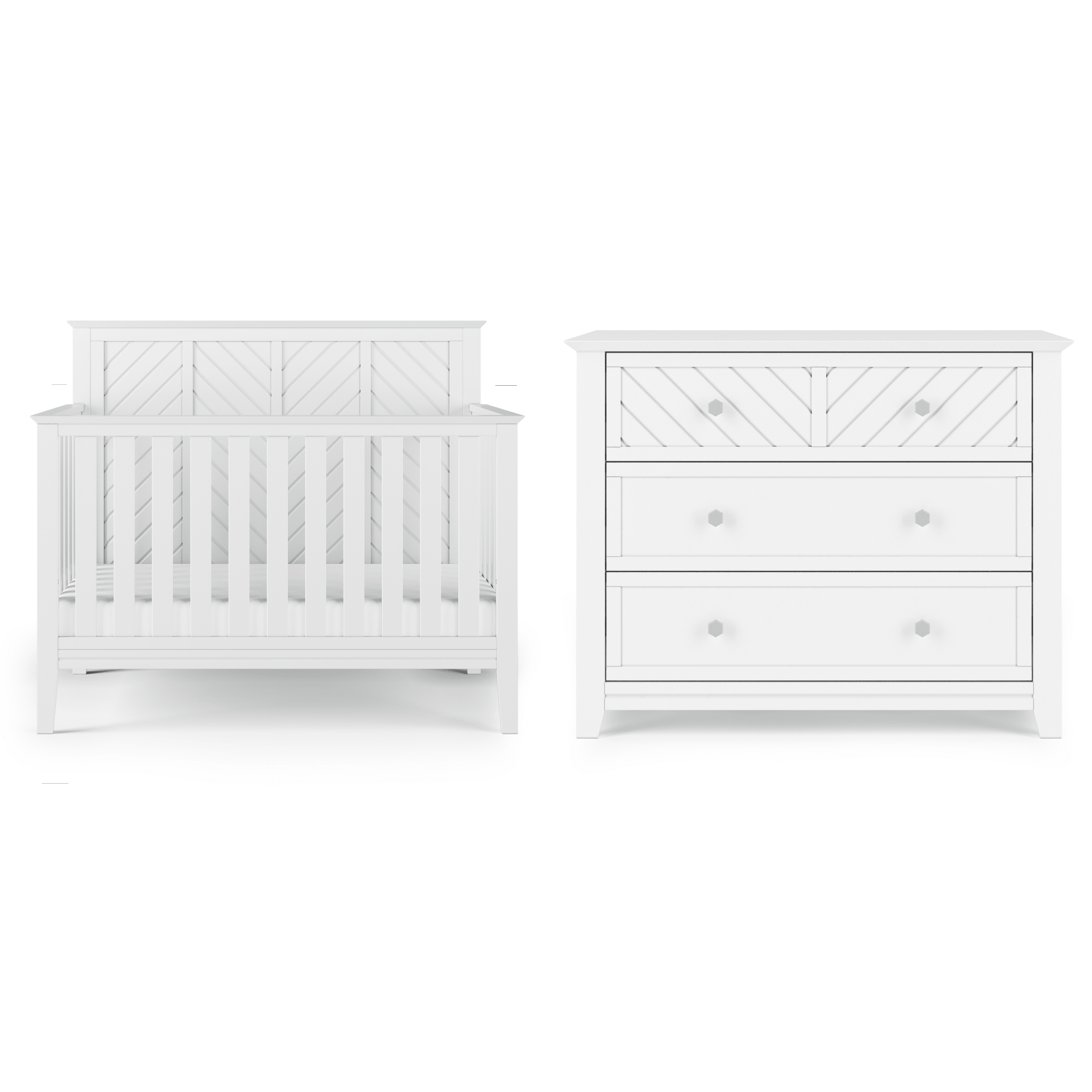 Atwood 4-in-1 Convertible Crib, Matte White