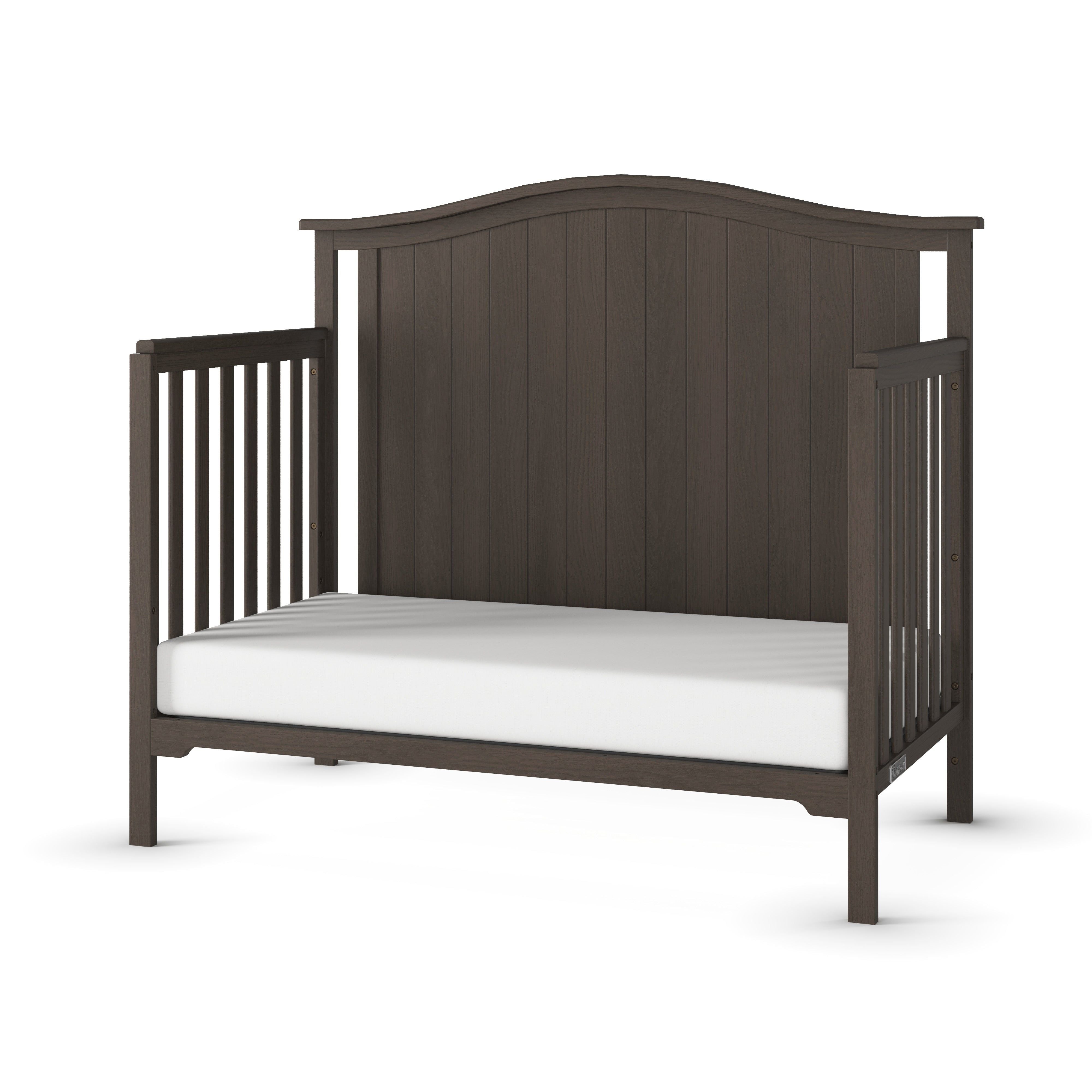 Hampton Arch Top 4-in-1 Convertible Crib, Dapper Grey