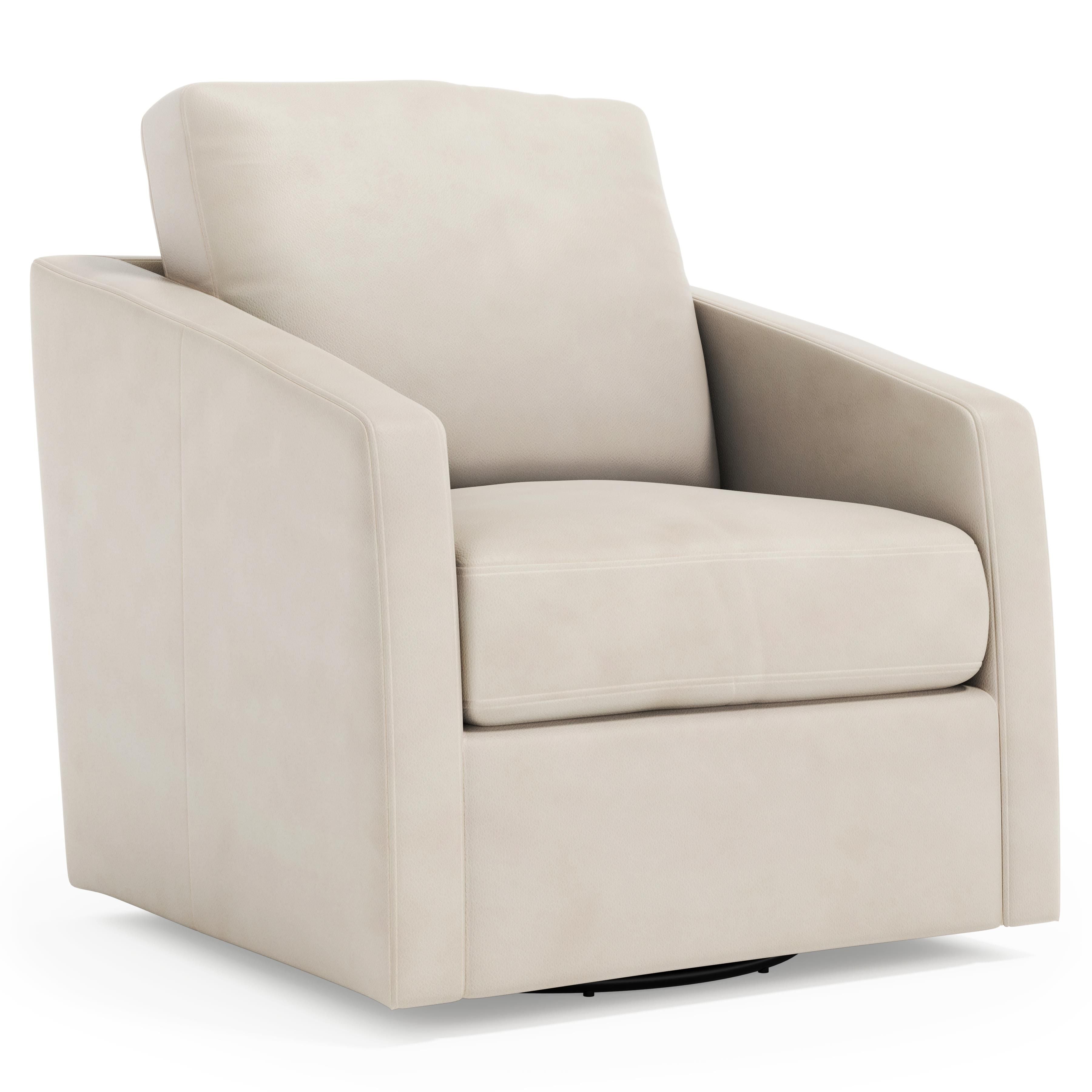 Bernhardt Furniture Landry Leather Swivel Chair