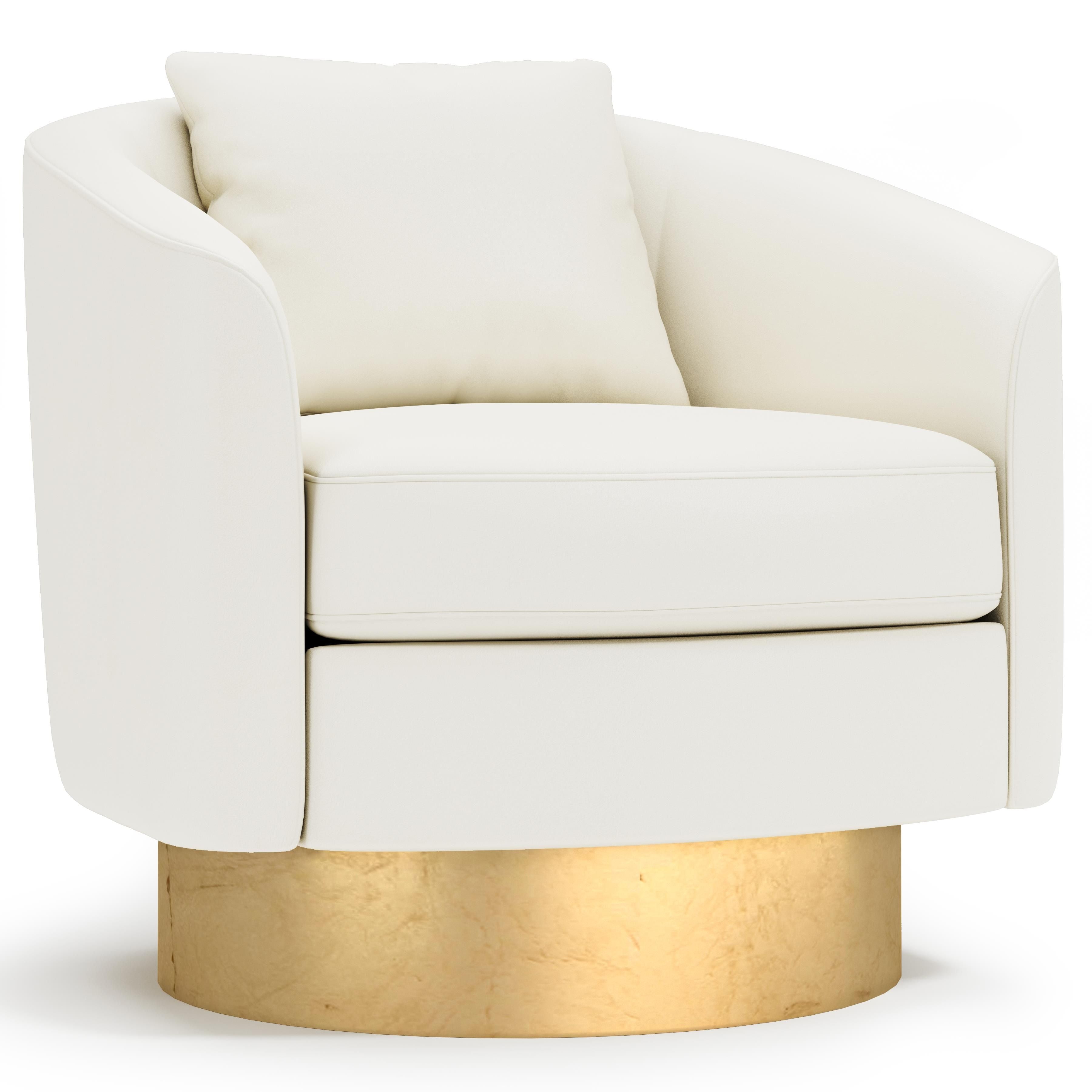Bernhardt Furniture – Camino Leather Swivel Chair