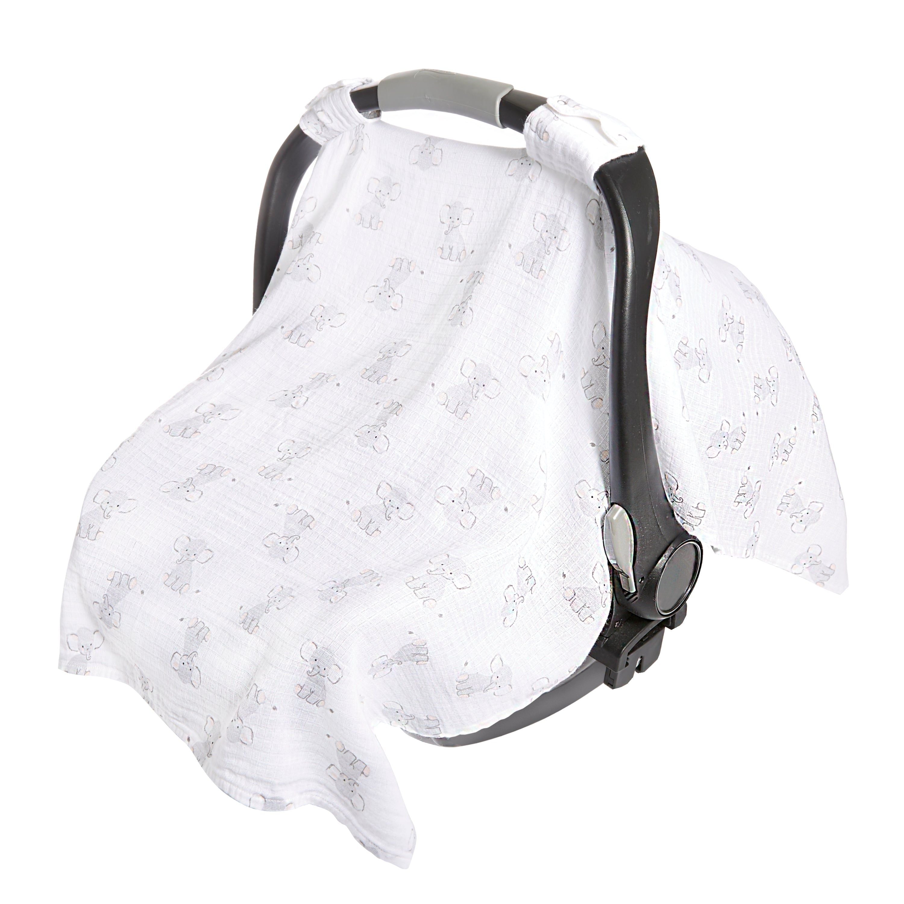 Essentials Cotton Muslin Car Seat Canopy
