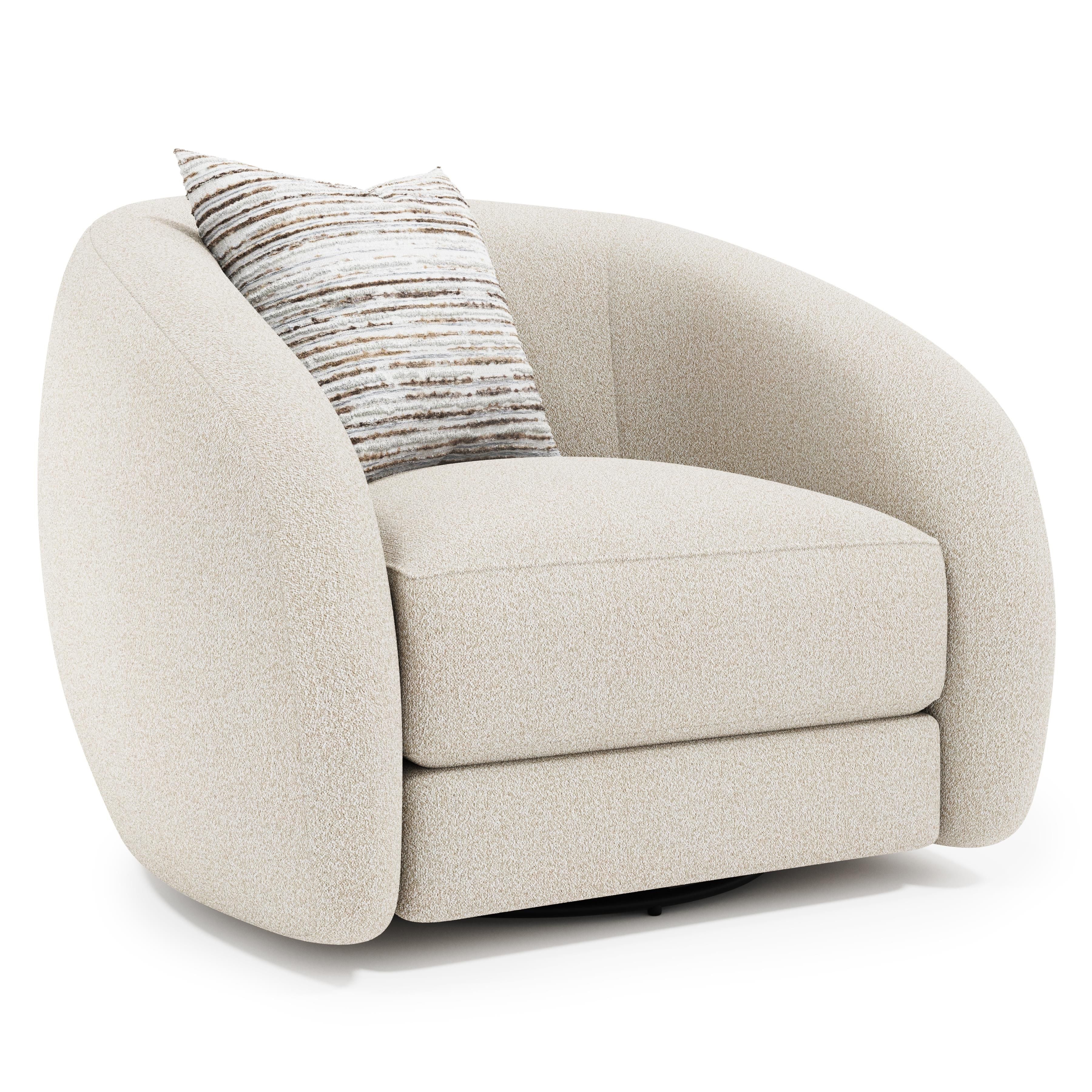 Bernhardt Furniture Austen Fabric Swivel Chair