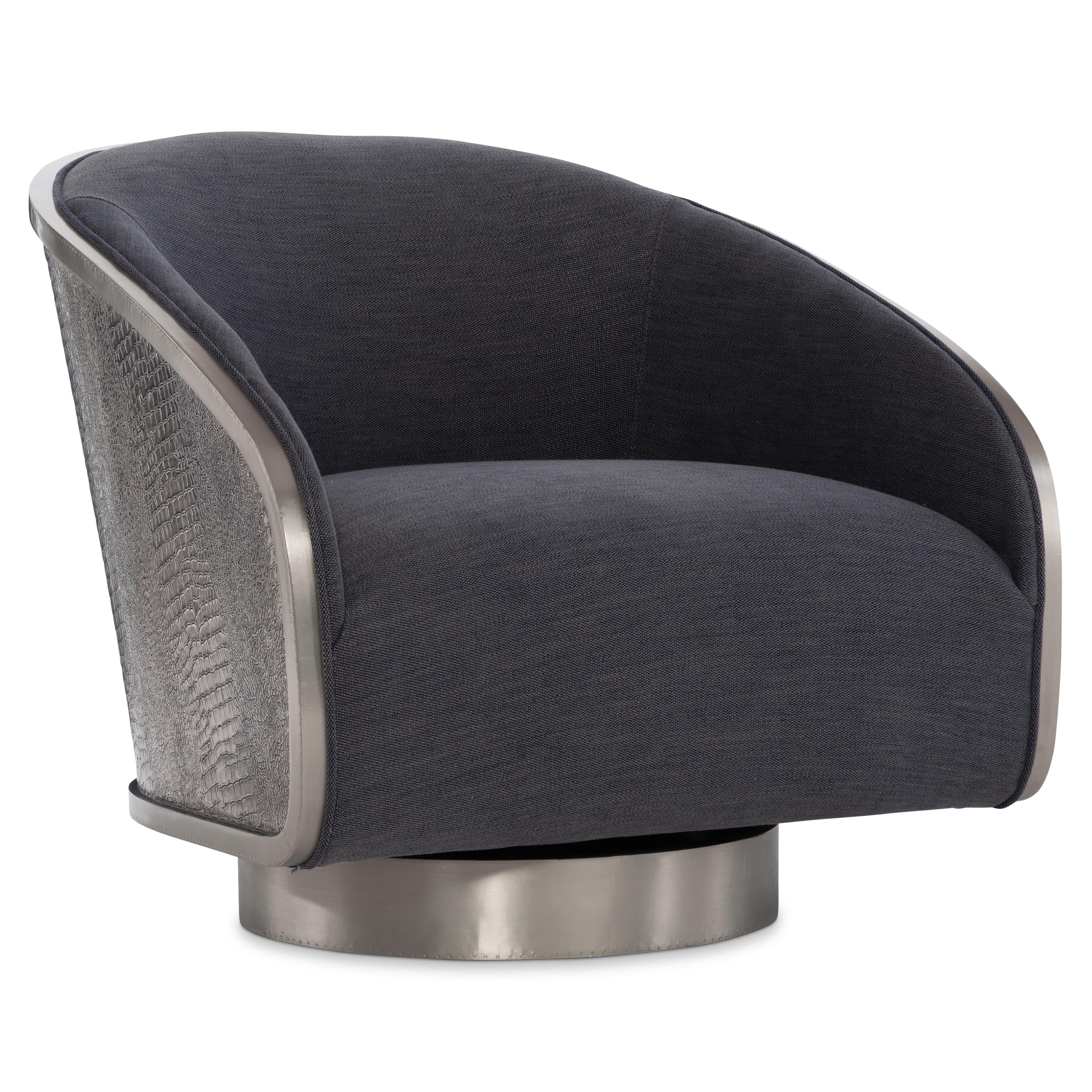 Bernhardt Furniture Miles Fabric Swivel Chair