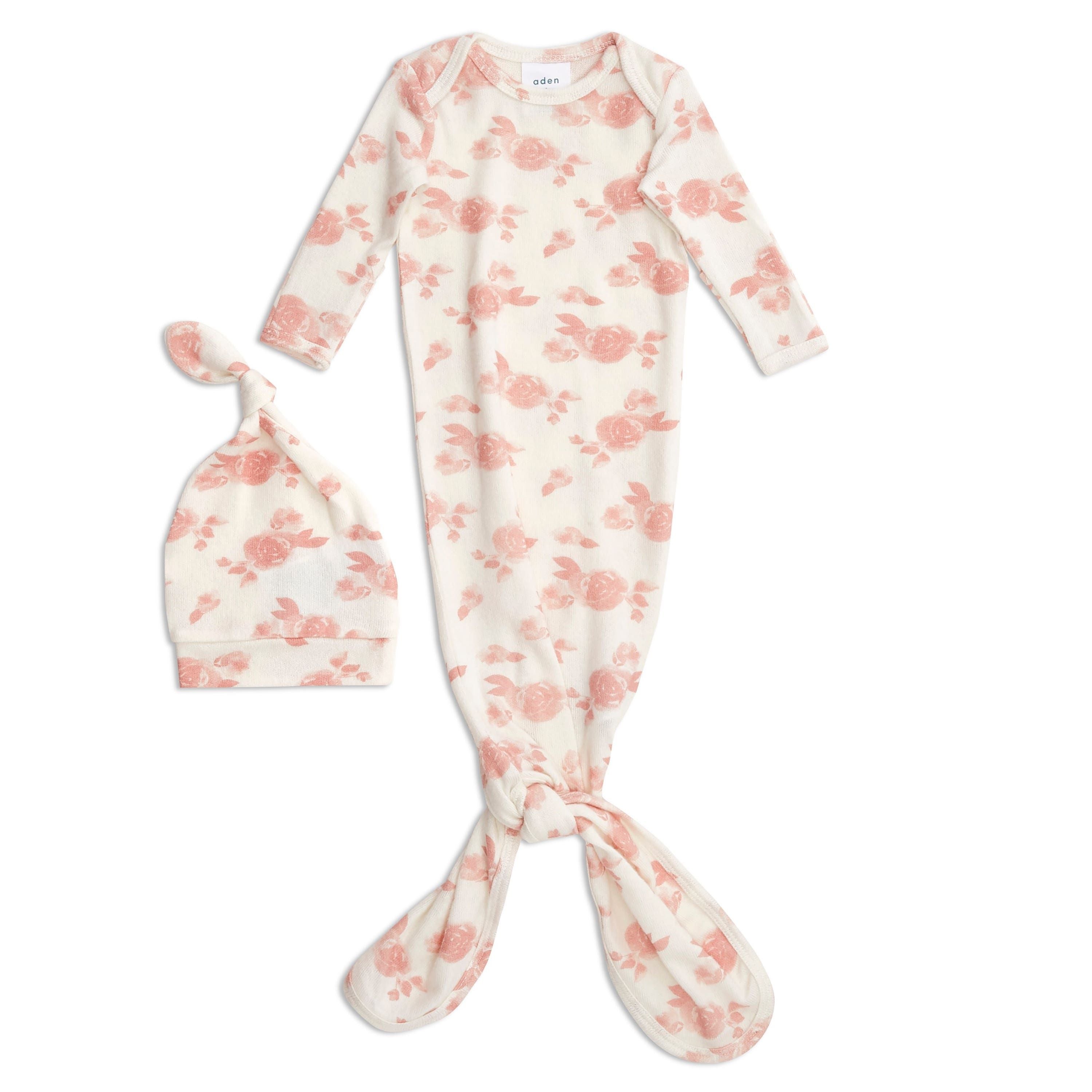 Snuggle Knit™ Newborn Gown and Hat Set