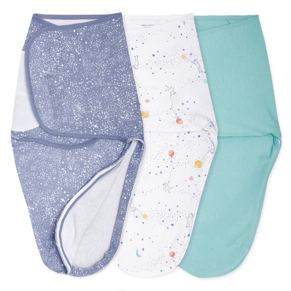 Essentials Easy Swaddle Wrap Quick Change 3 Pack Tog 1.0