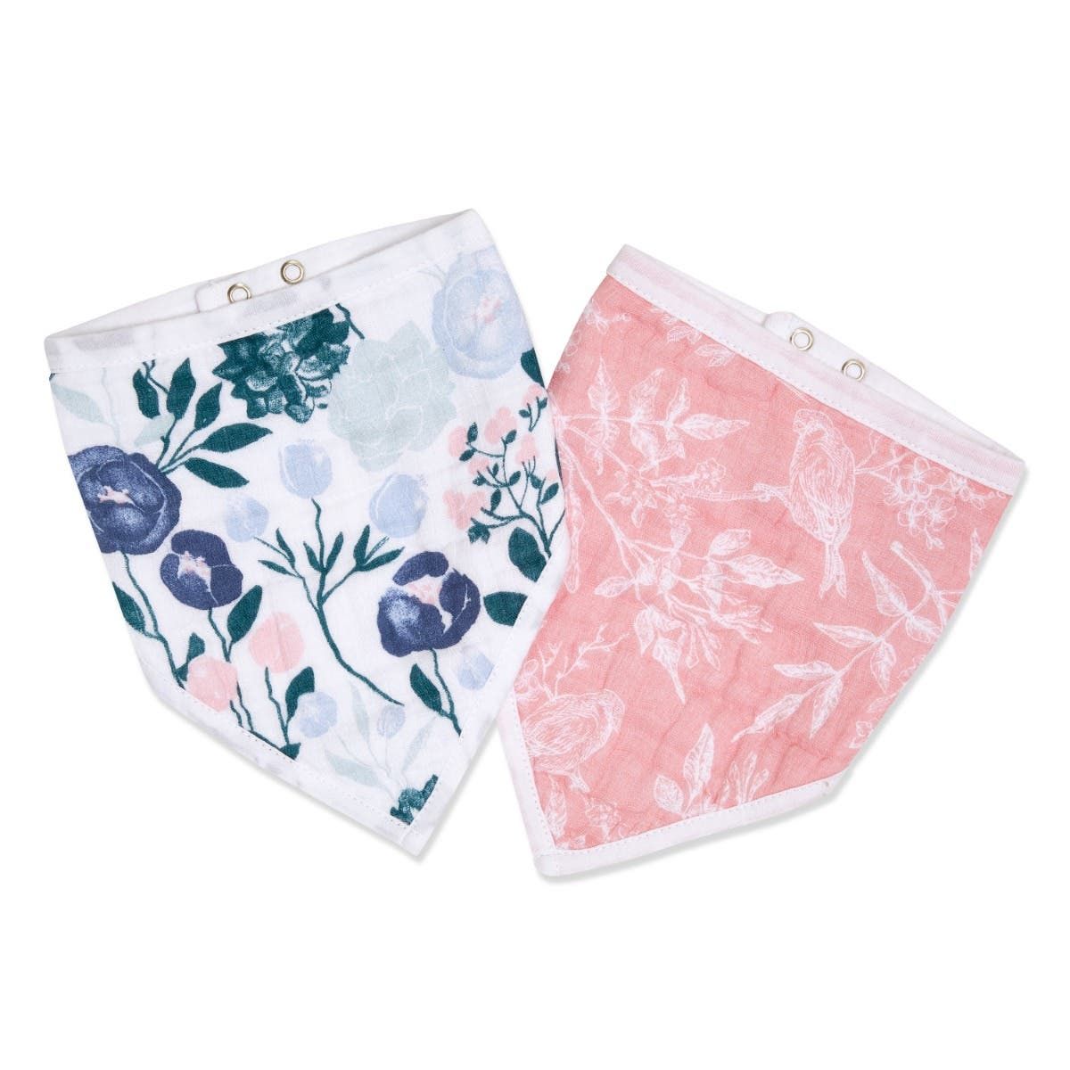 Essentials Cotton Muslin Bandana Bibs 2 Pack