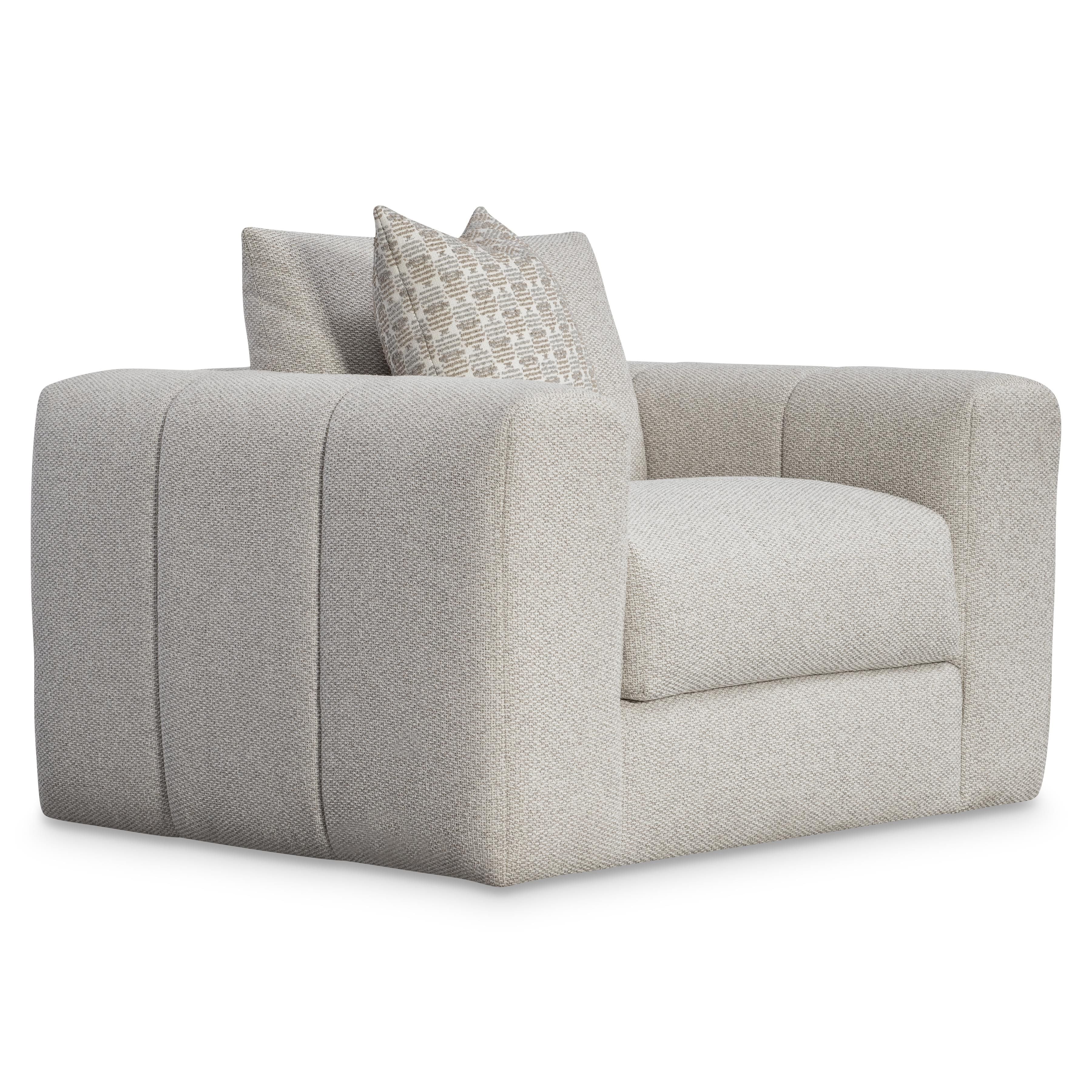 Bernhardt Furniture Vista Fabric Swivel Chair