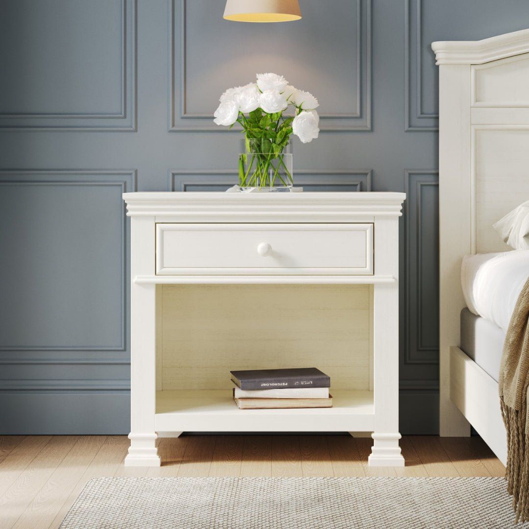 Westgate Nightstand, Vintage Linen