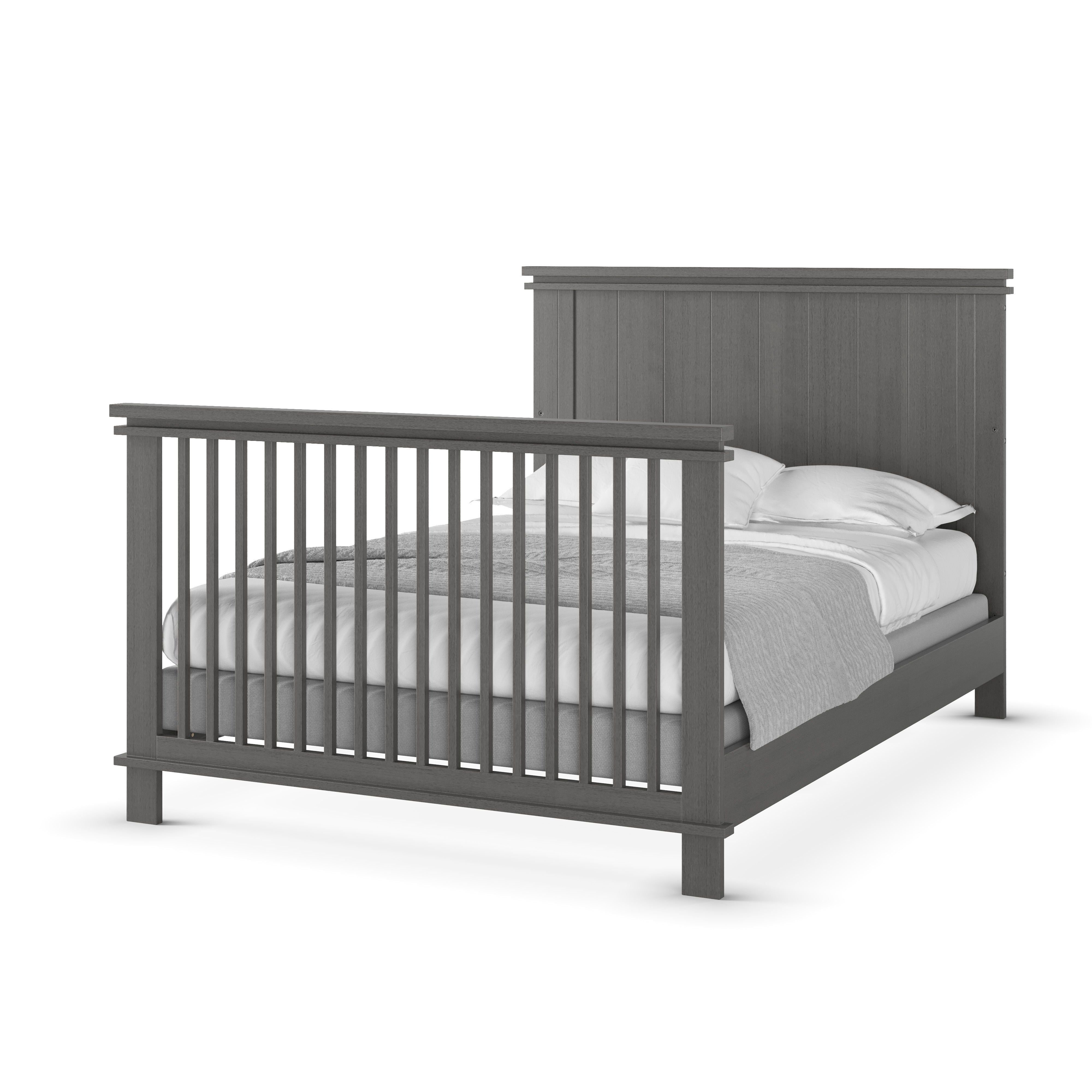 Full-Size Bed Rails, Midnight Grey