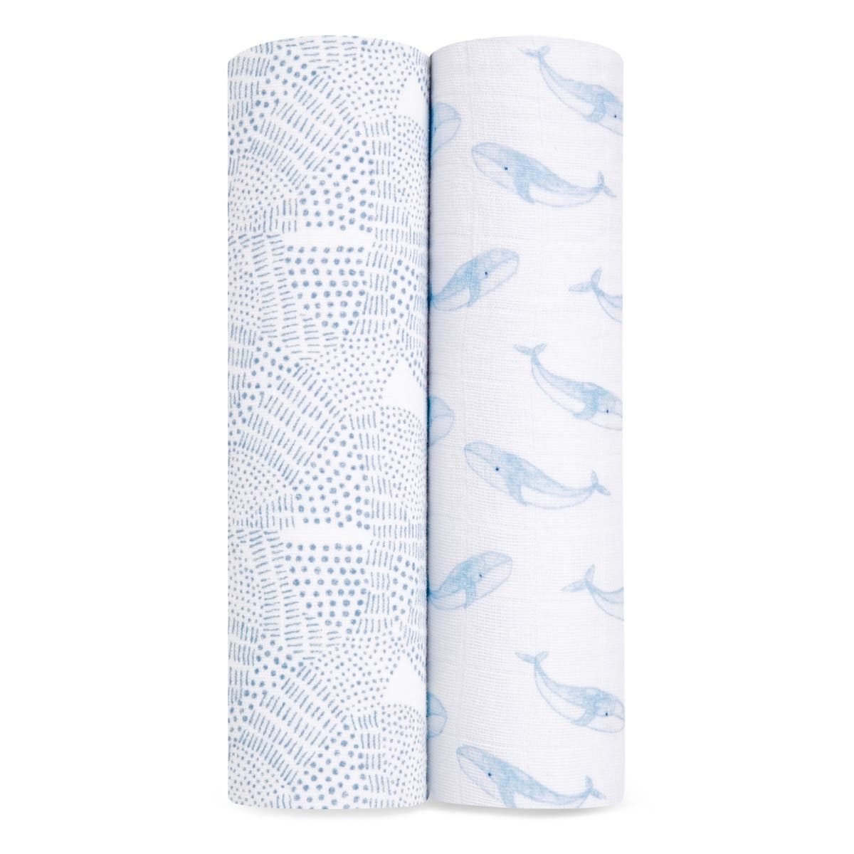 Organic Cotton Muslin Swaddle Blanket 2 Pack