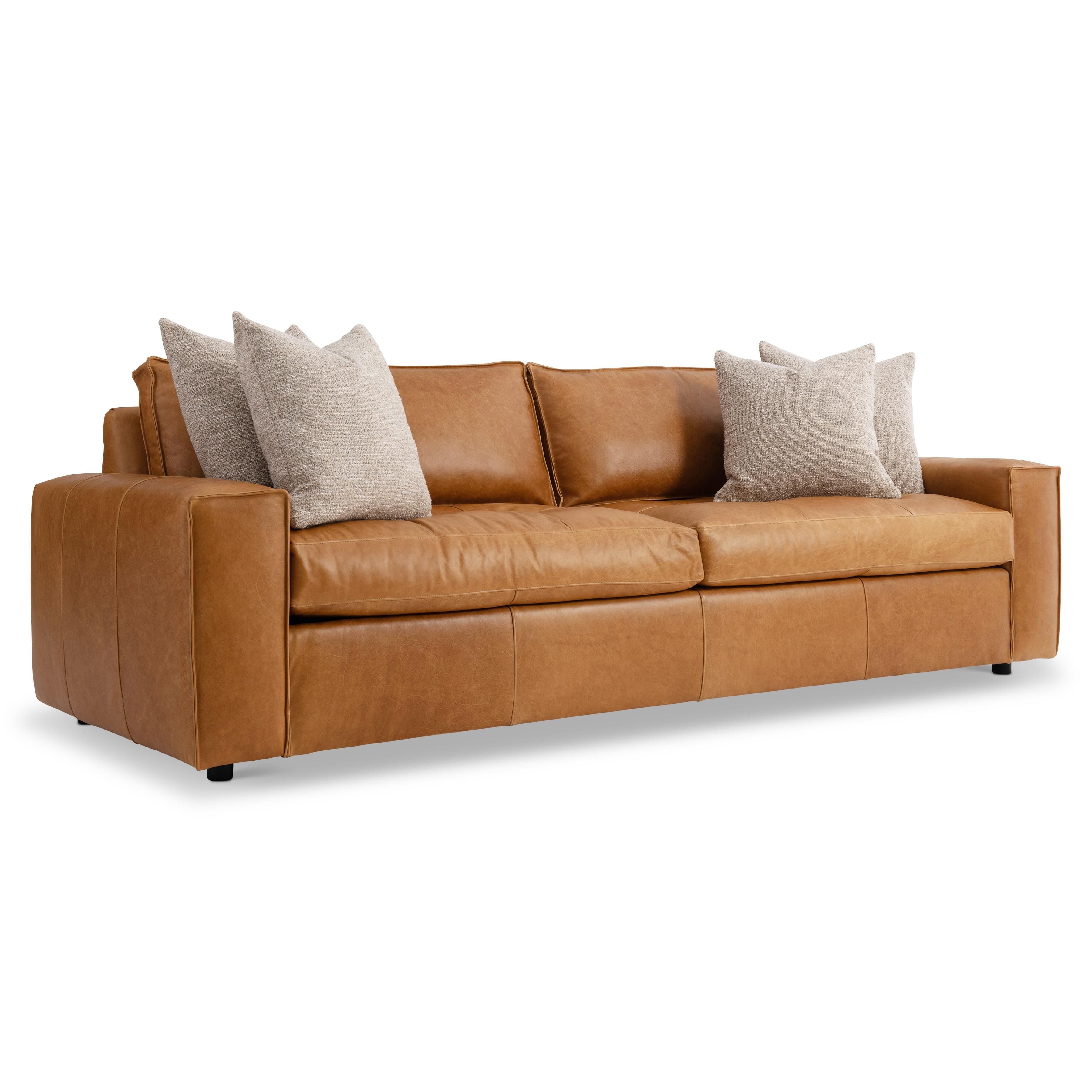 Nest Leather Sofa by Bernhardt Furniture