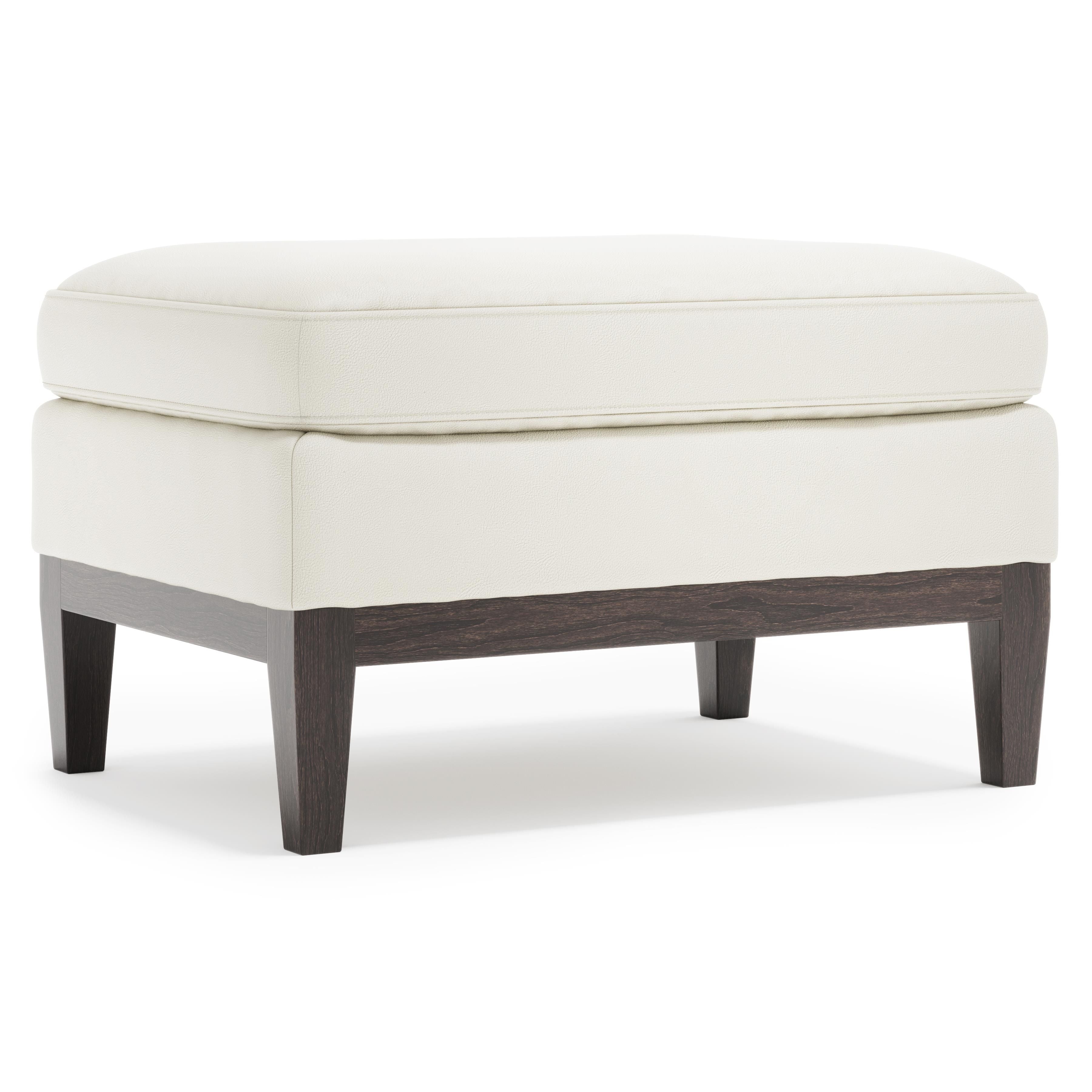 Bernhardt Furniture – Cumberland Leather Ottoman