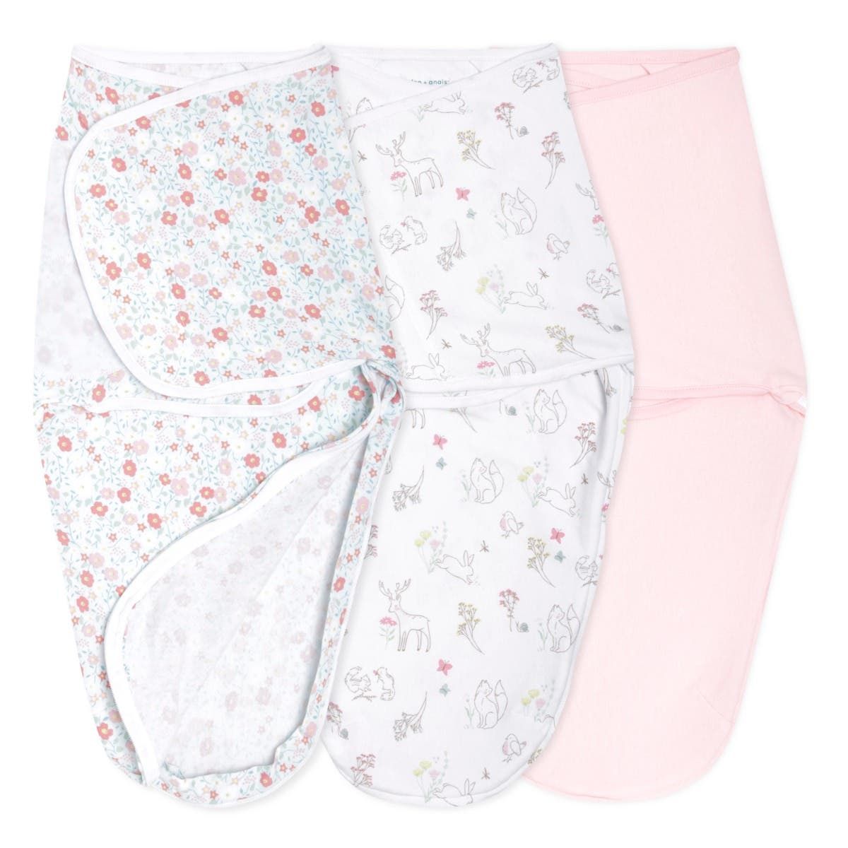 Halo Sleep Essentials Easy Swaddle Wrap Quick Change 3 Pack Tog 1.0