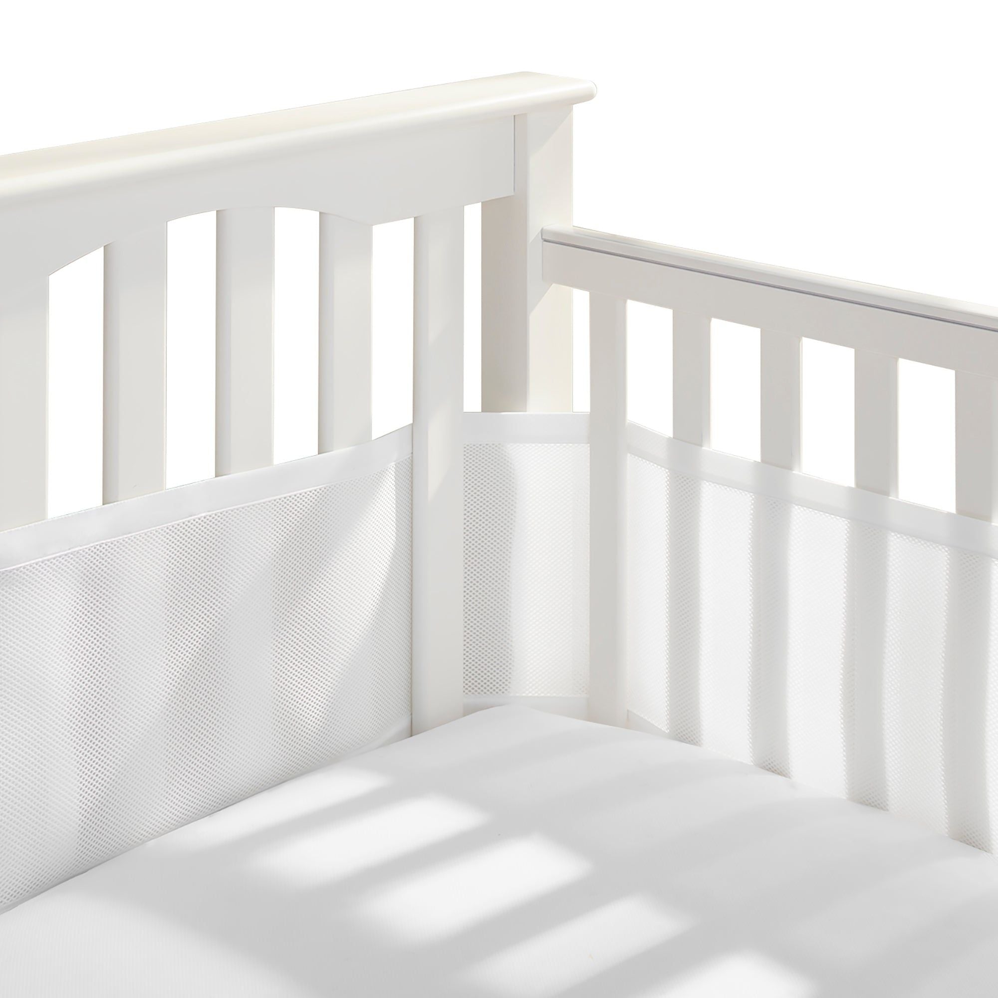 Breathable Mesh Crib Liner for Full-Sized Crib