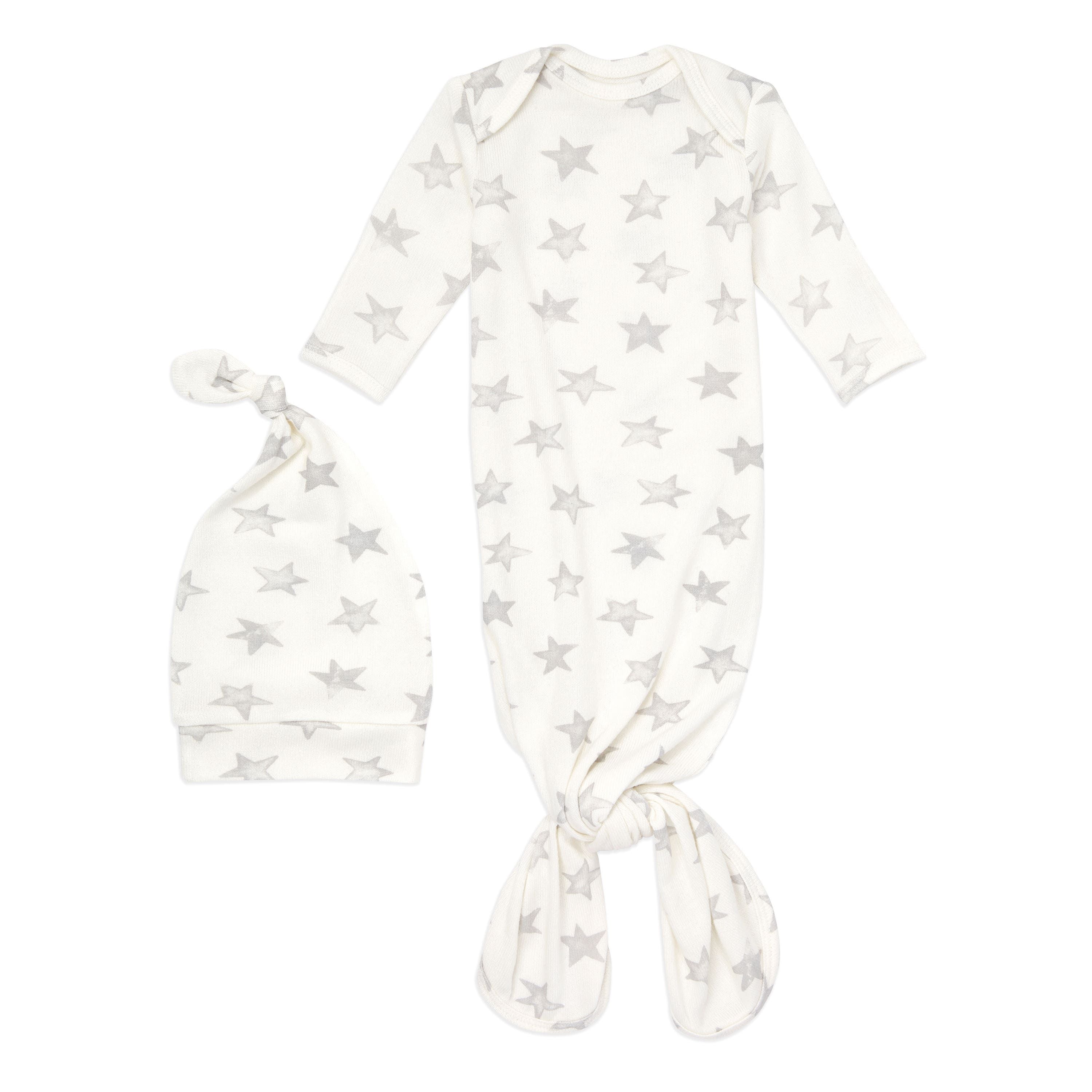 Snuggle Knit™ Newborn Gown + Hat Set