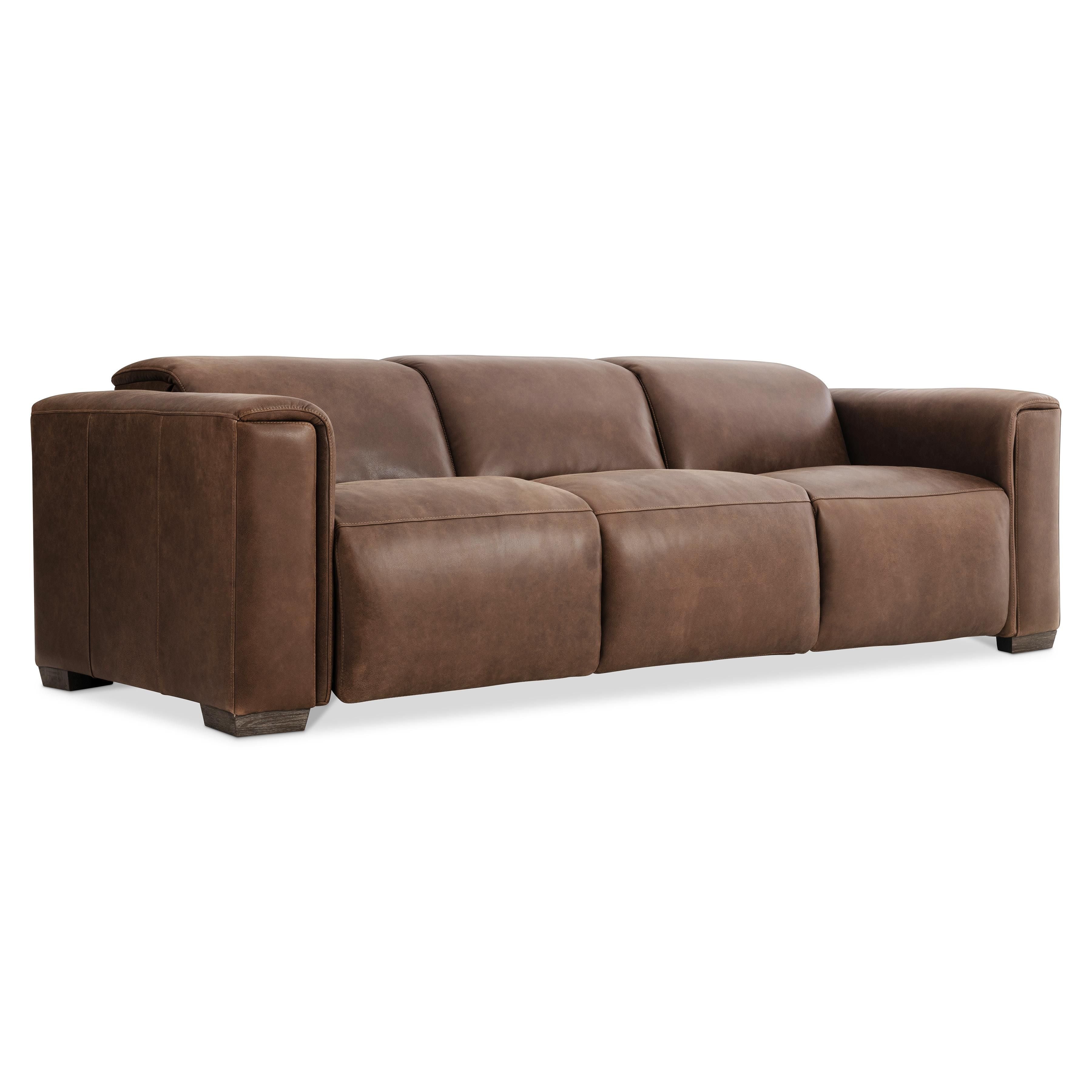 Bernhardt Furniture – Billings Leather Power Motion Sofa