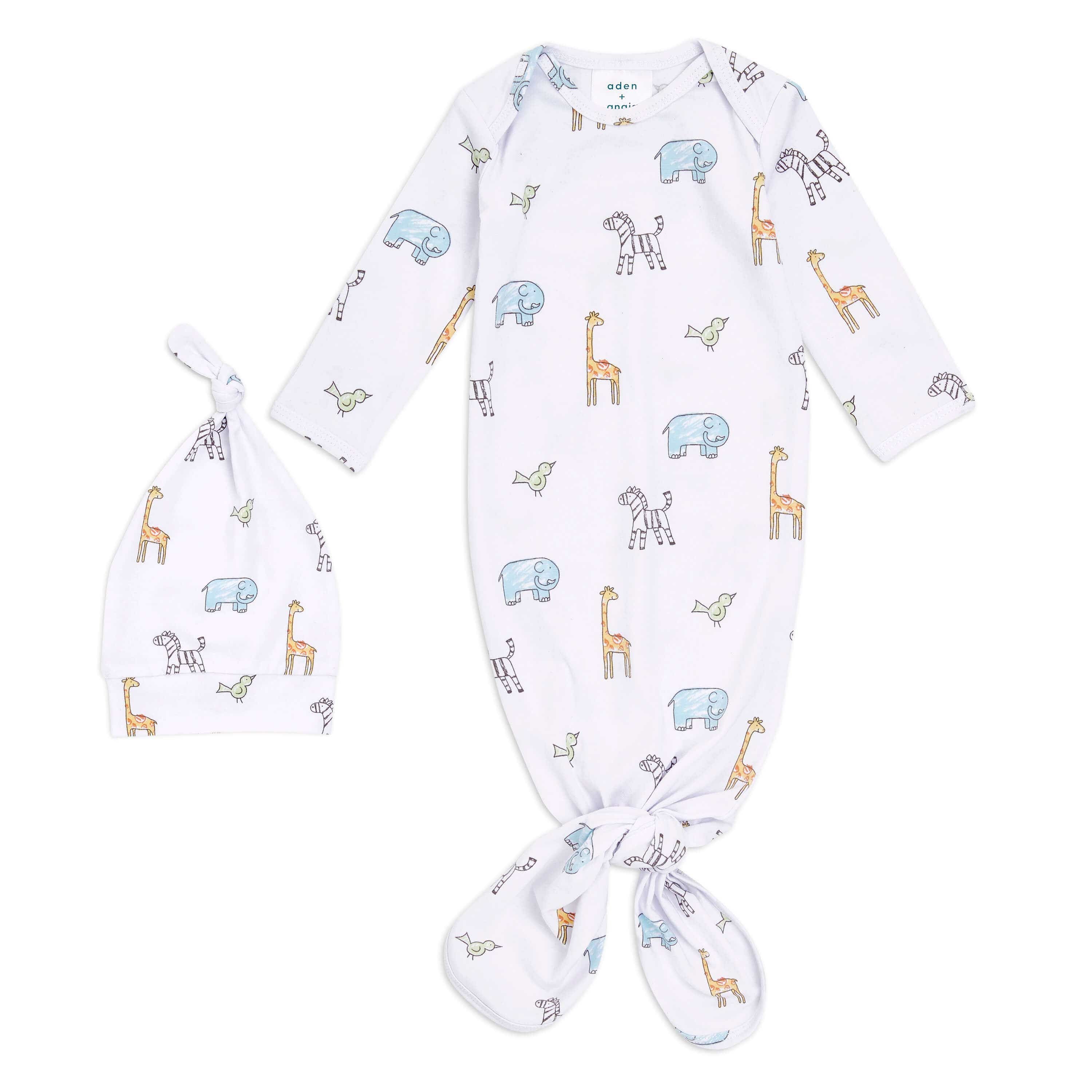 Comfort Knit™ Newborn Gown + Hat Gift Set