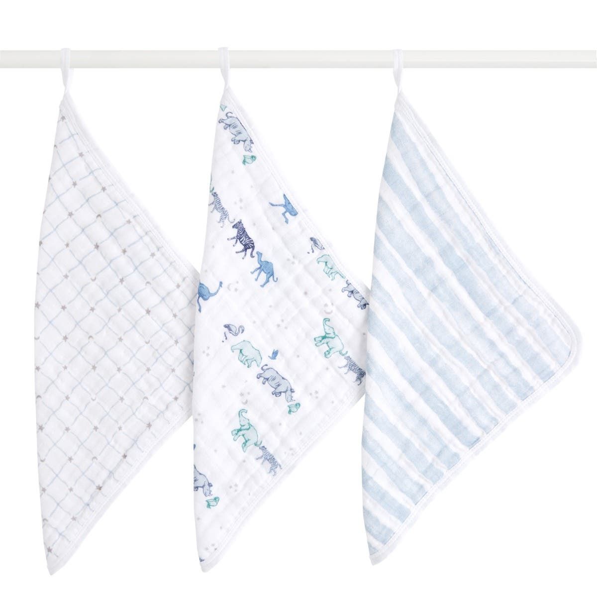 Boutique 100% Cotton Muslin Oversized Washcloths 3 Pack
