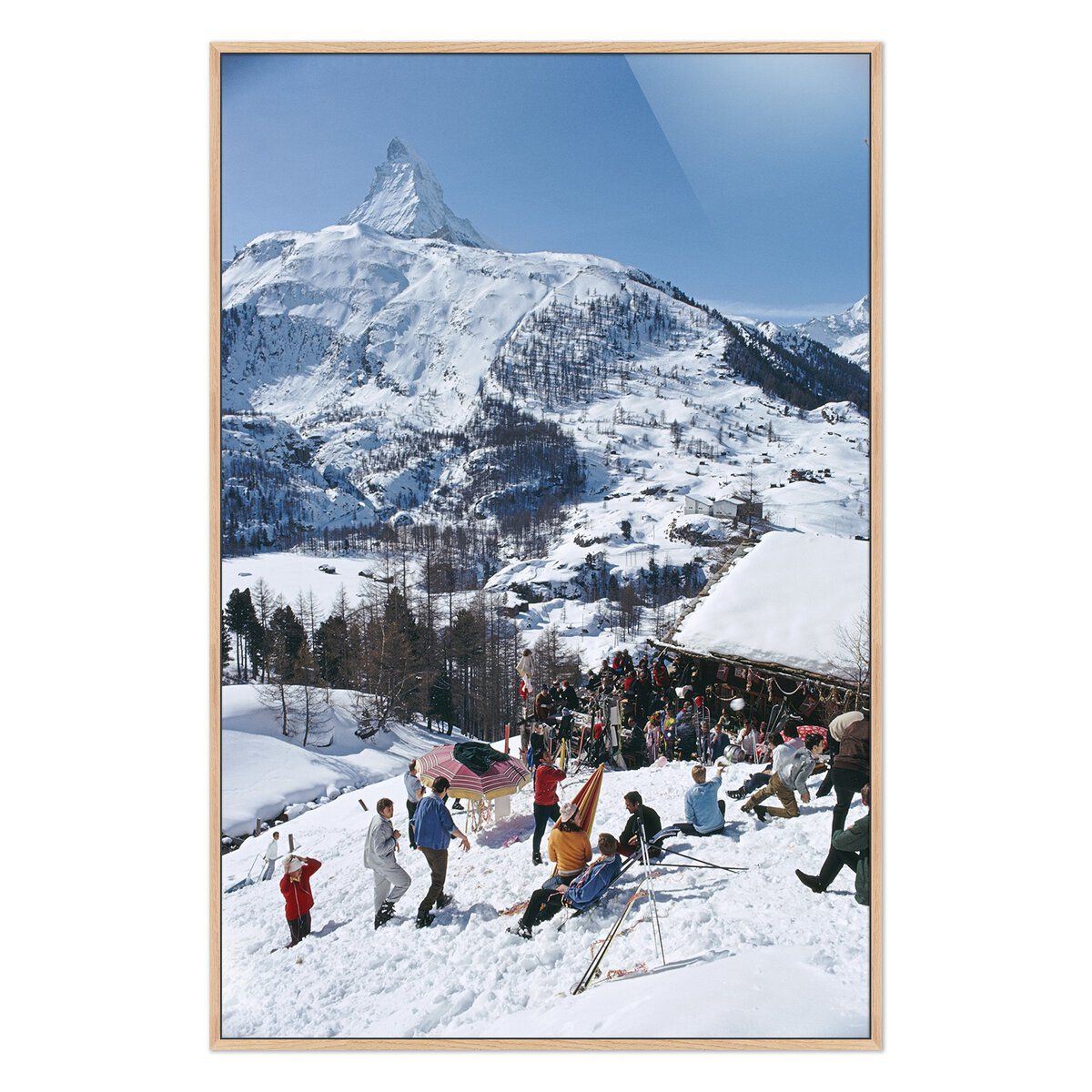 Zermatt Skiing Ii By Slim Aarons