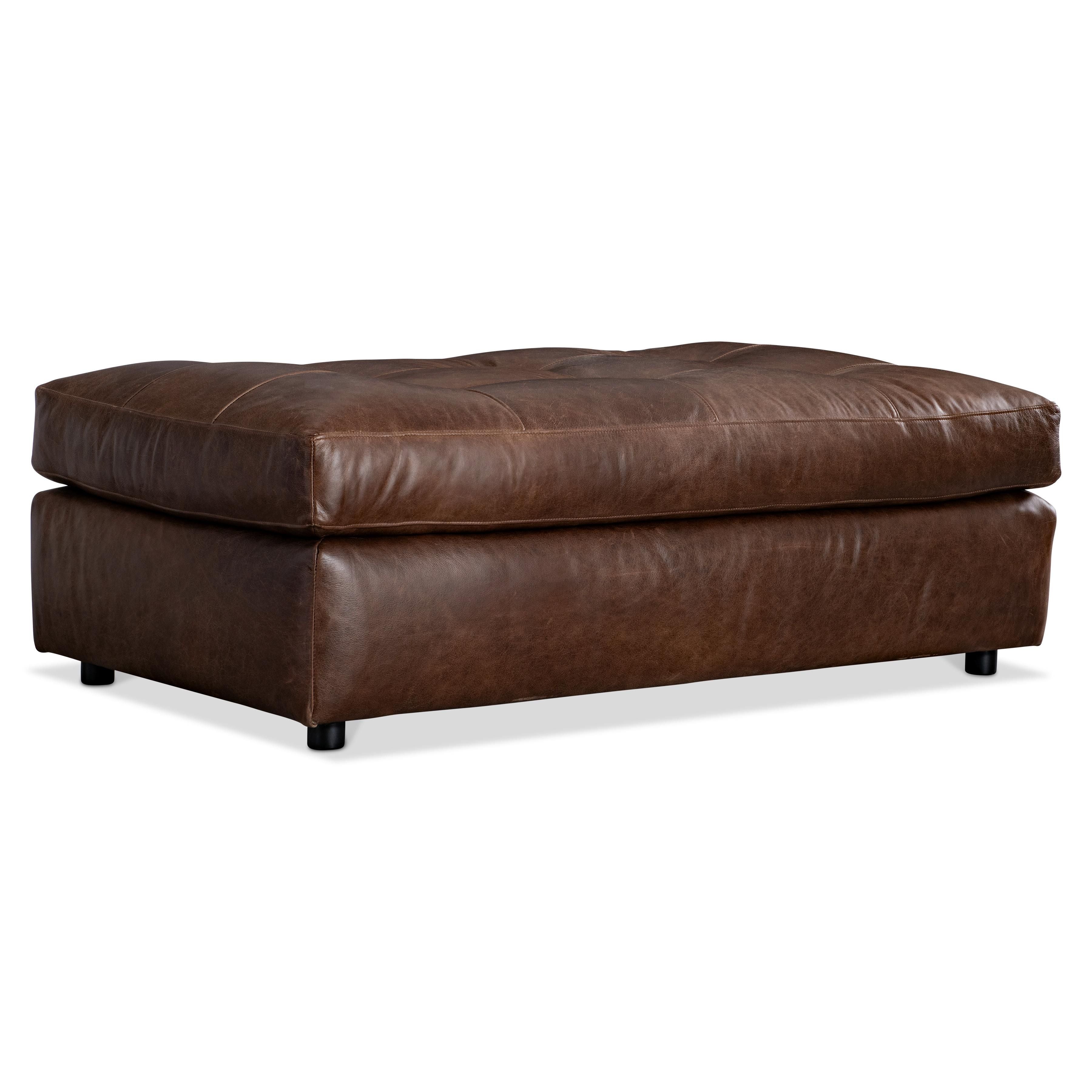 Bernhardt Furniture Nest Leather Ottoman