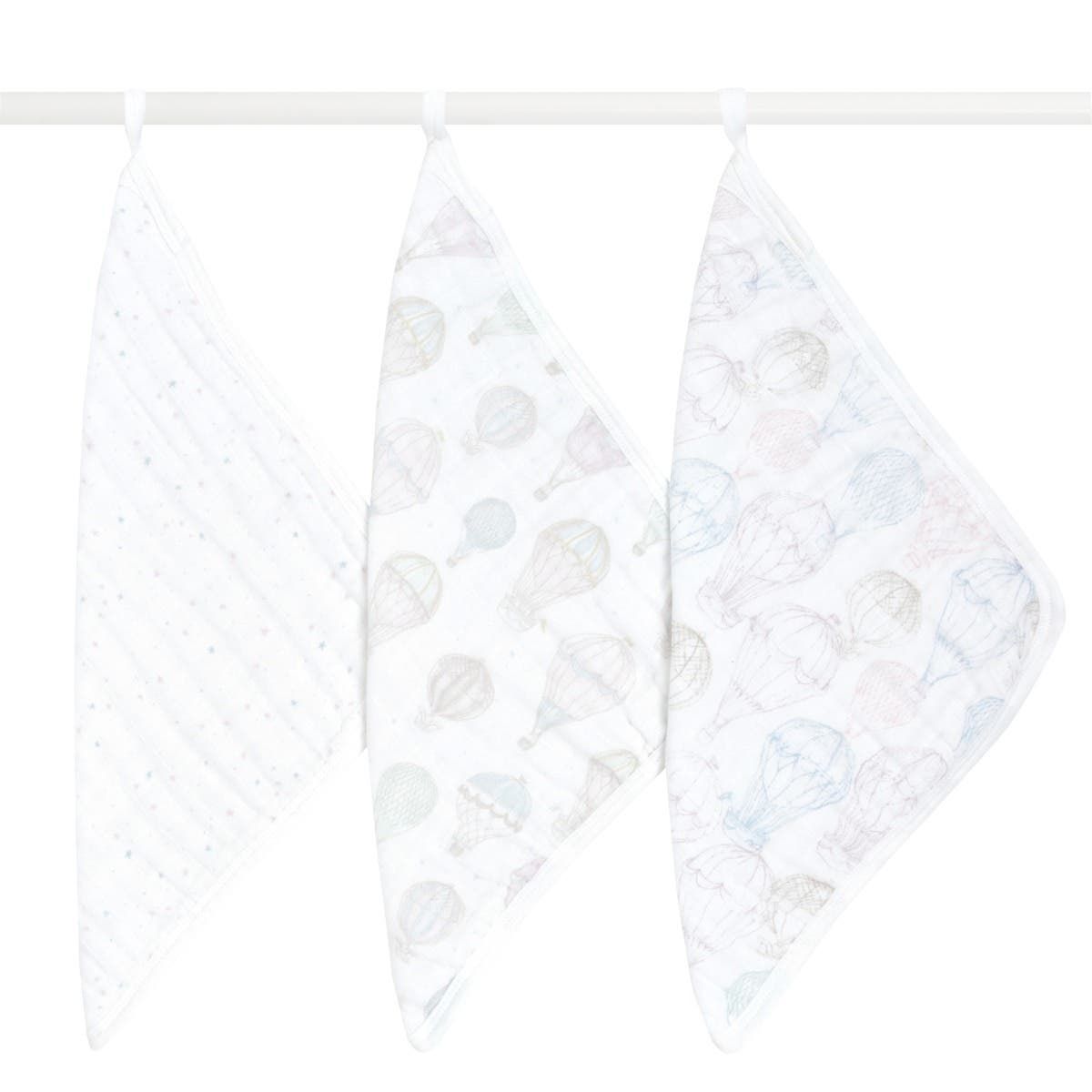 Organic Cotton Muslin Oversized Washcloths 3 Pack