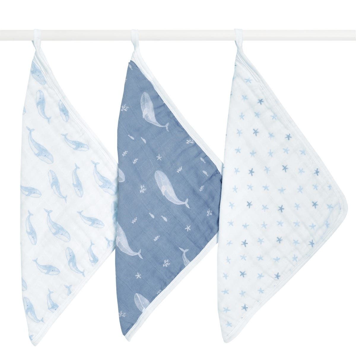 Organic Cotton Muslin Oversized Washcloths 3 Pack