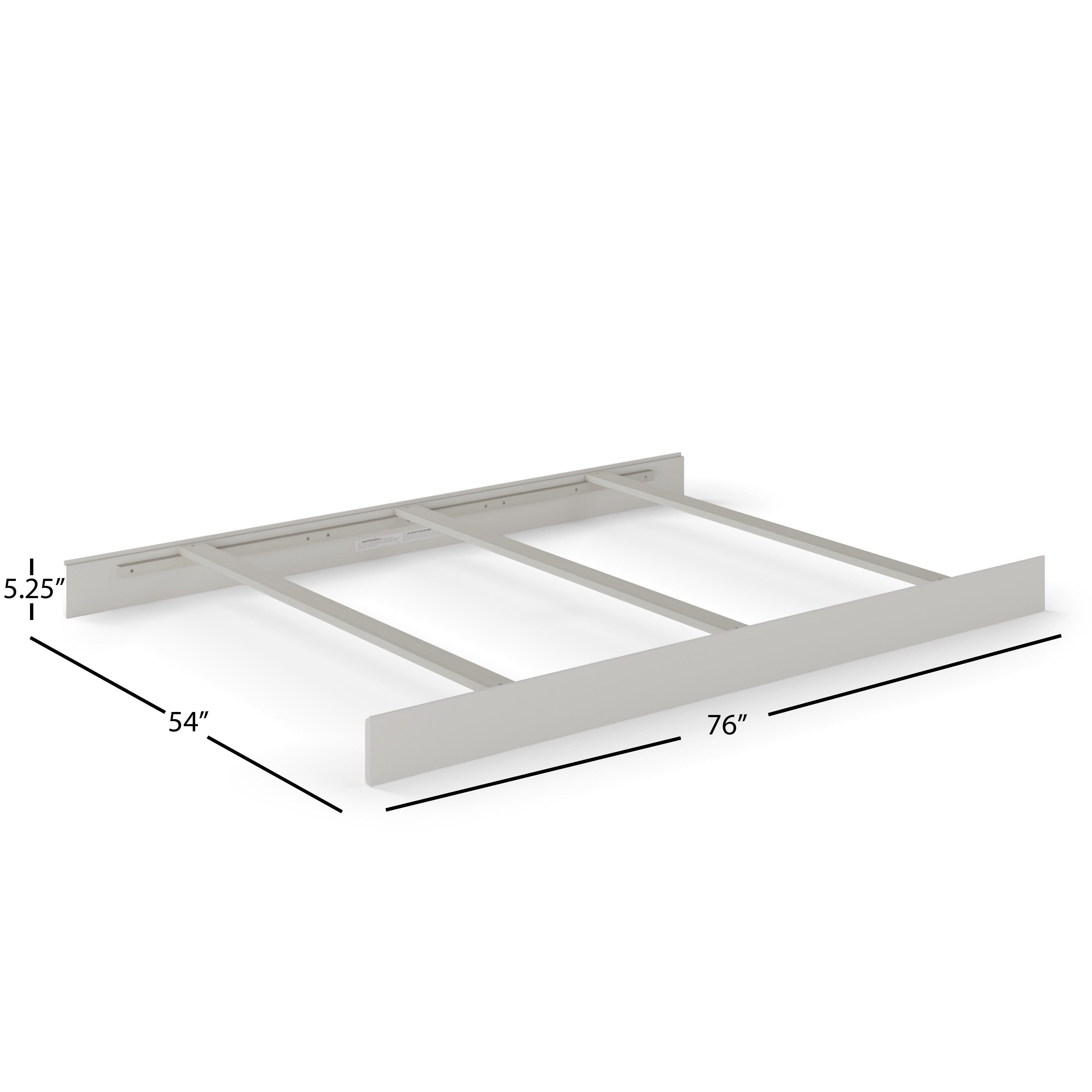 F06401 - Full-size Bed Rails, Gentle Gray