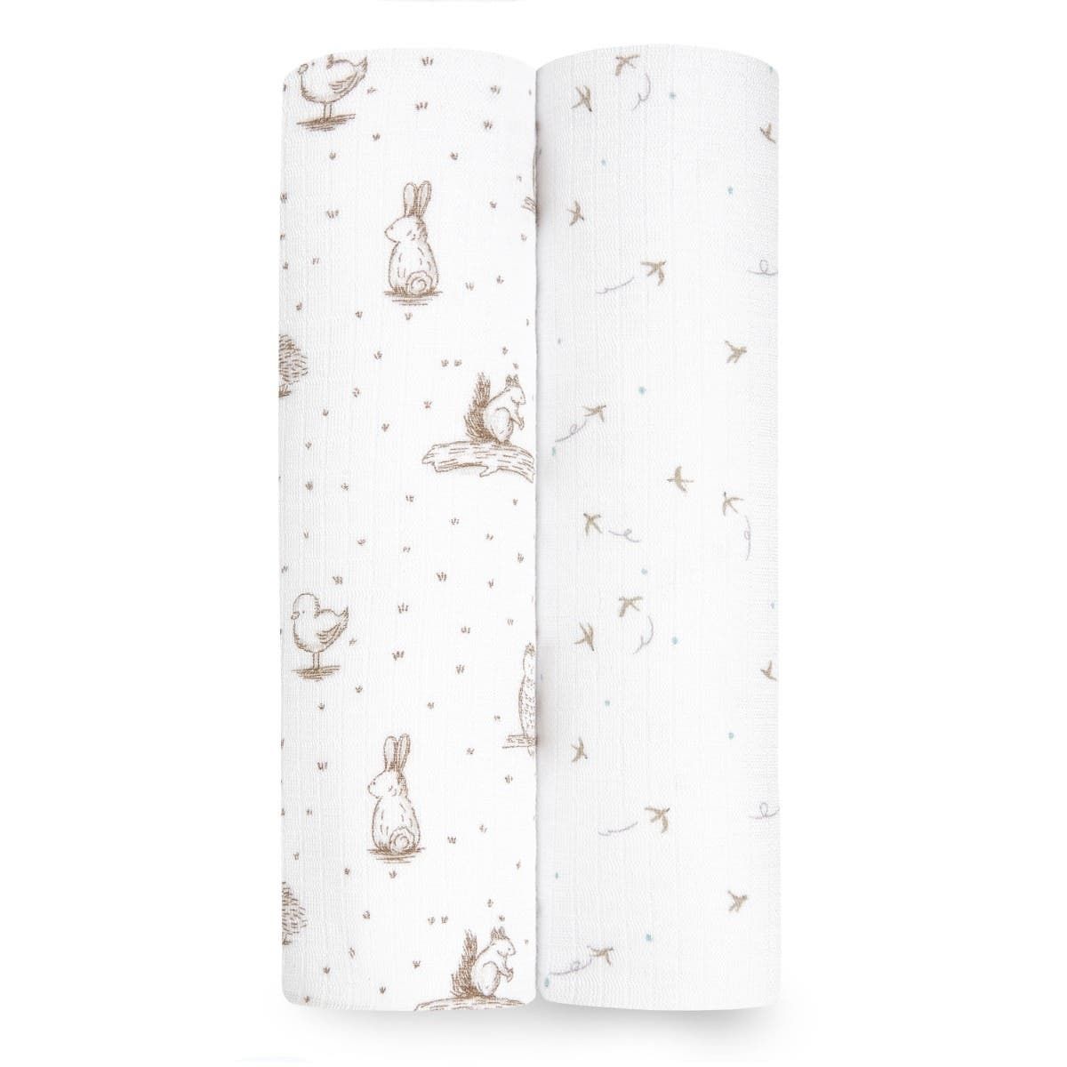 Essentials Silky Soft Swaddle Blanket 2 Pack