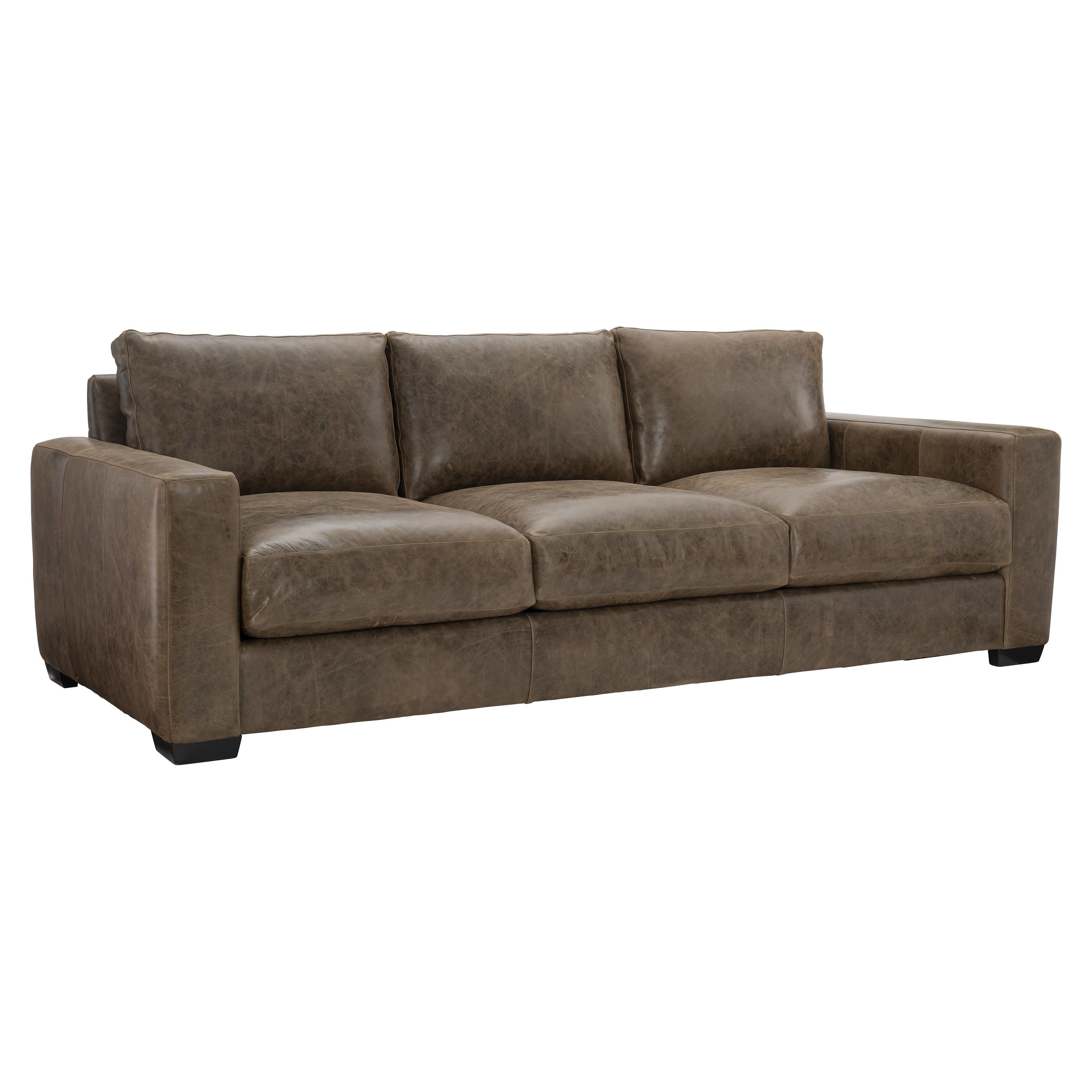 Bernhardt Dawkins Leather Sofa