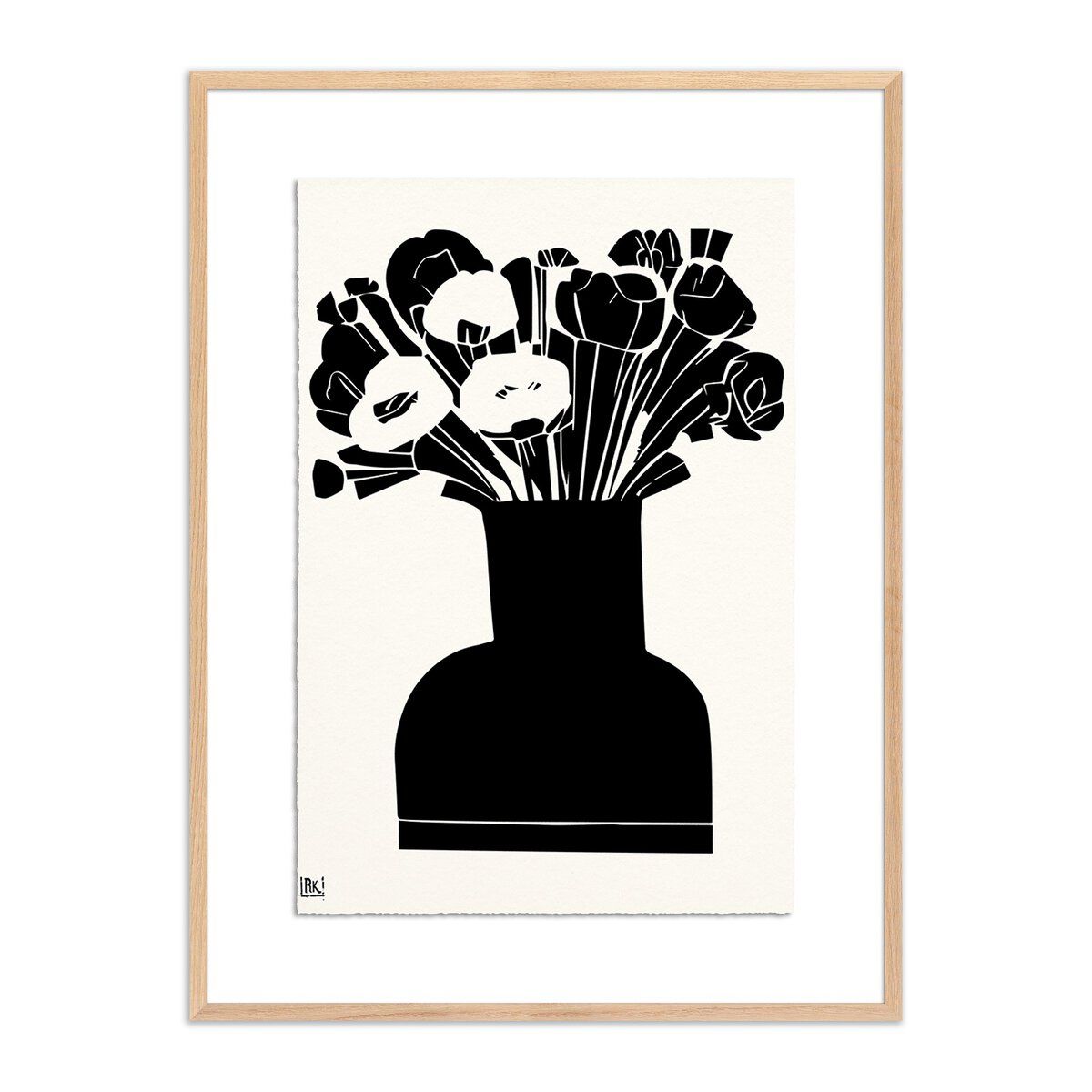 Woodblock Floral Ii By Roseanne Kenny